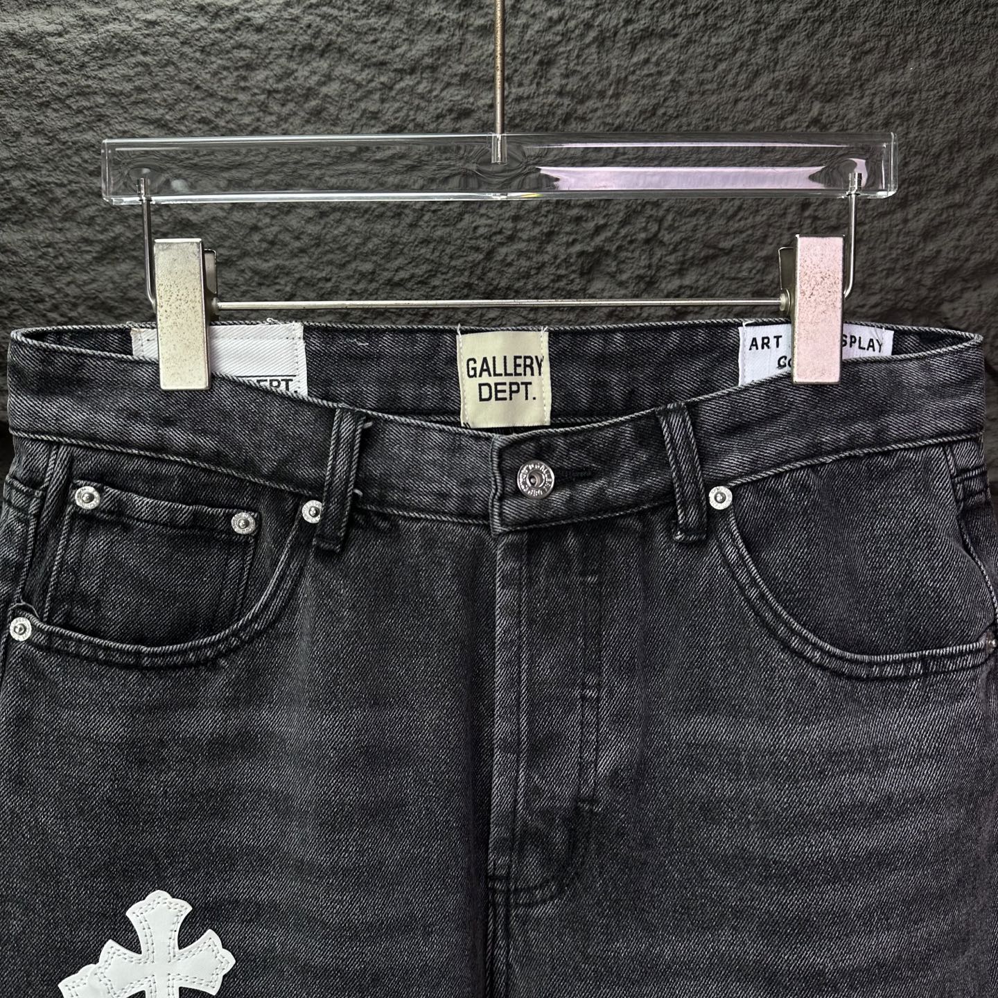 Chrome Hearts Couple Jeans Black Couple Style L