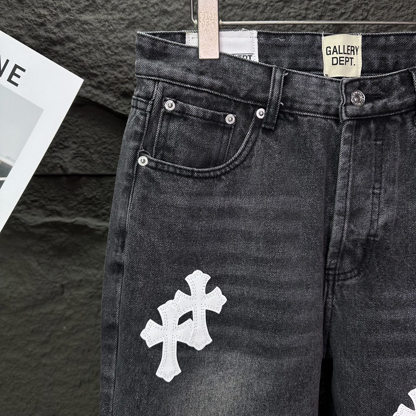 Chrome Hearts Couple Jeans Black Couple Style L