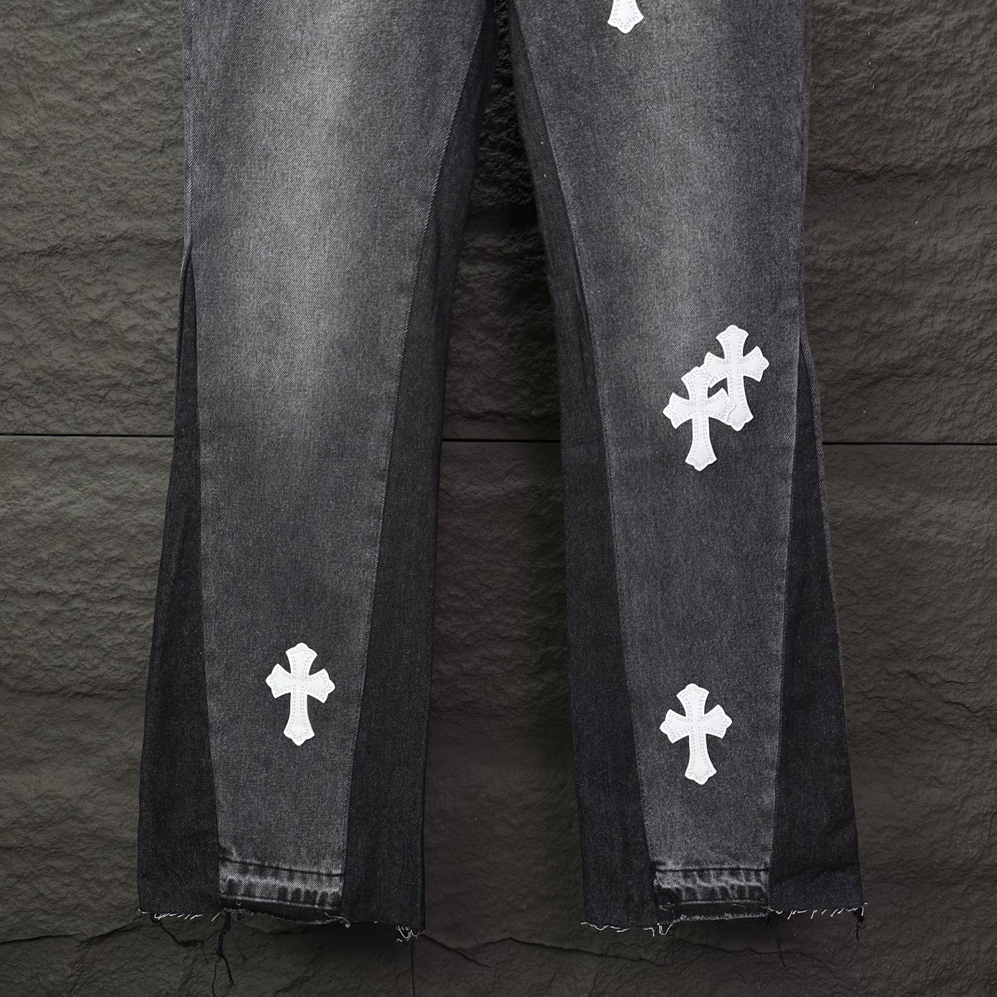 Chrome Hearts Couple Jeans Black Couple Style L