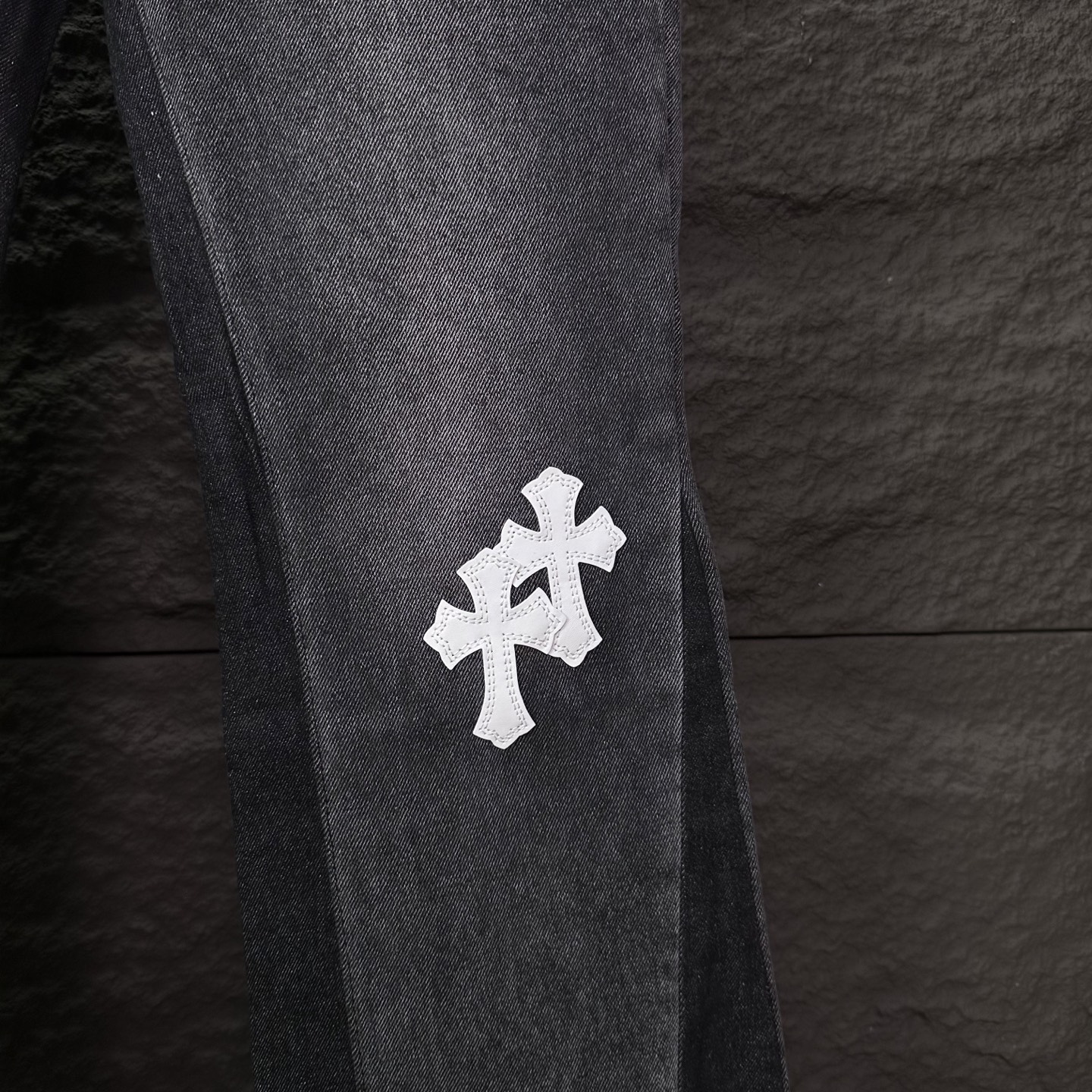 Chrome Hearts Couple Jeans Black Couple Style L