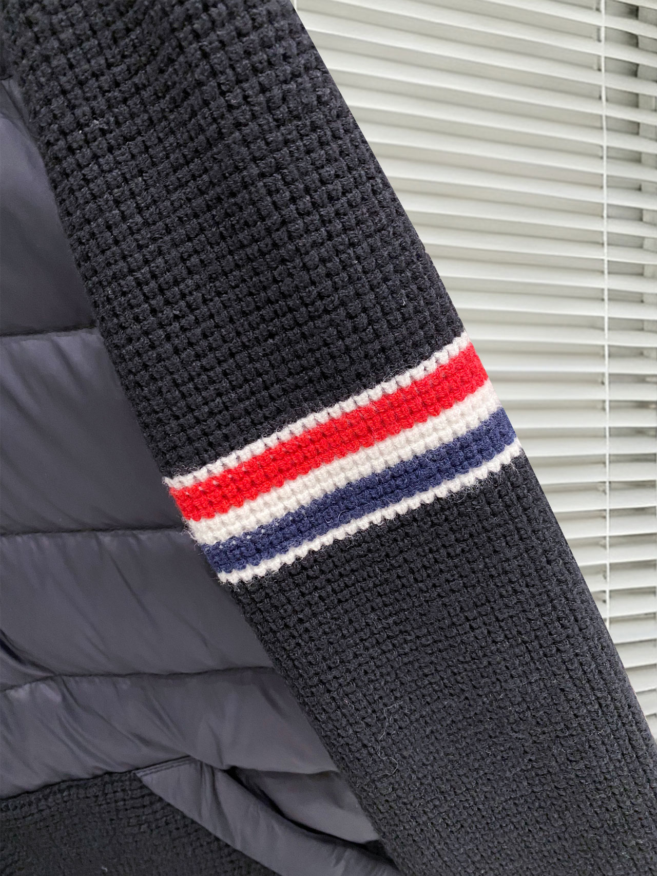 Thom Browne Female Down Jacket Knitted Slim Fit M-xl