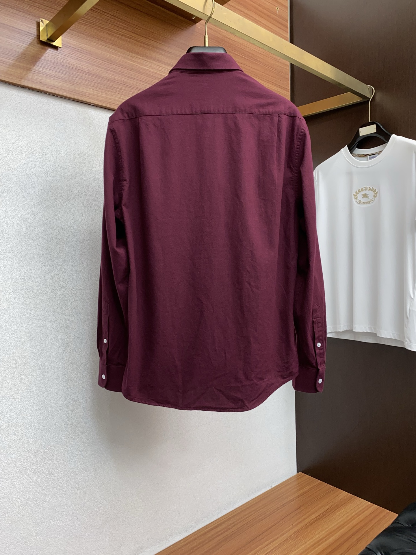 Loro Piana Male Shirt Cotton Red Slim Fit S-l-xxl