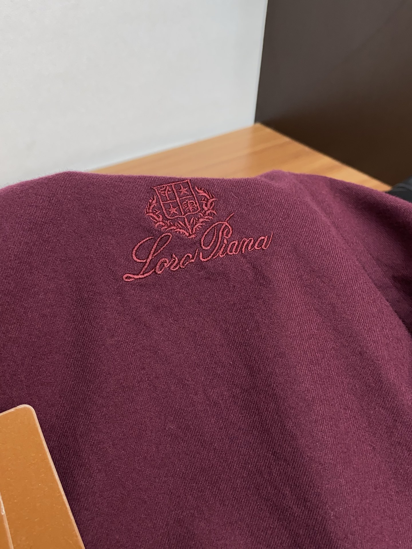 Loro Piana Male Shirt Cotton Red Slim Fit S-l-xxl