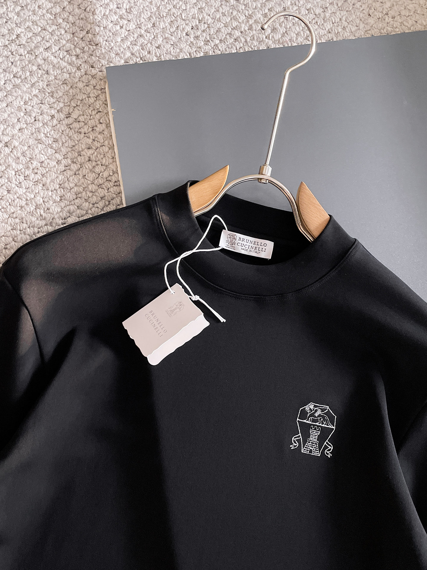 Brunello Cucinelli Male Hoodie Black S