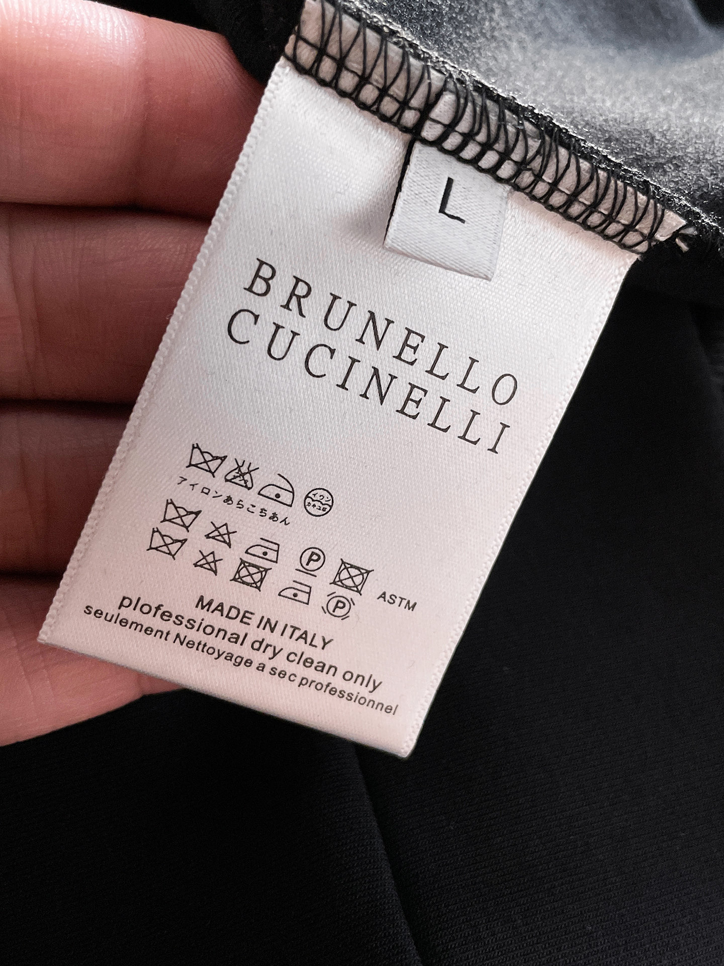 Brunello Cucinelli Male Hoodie Black S