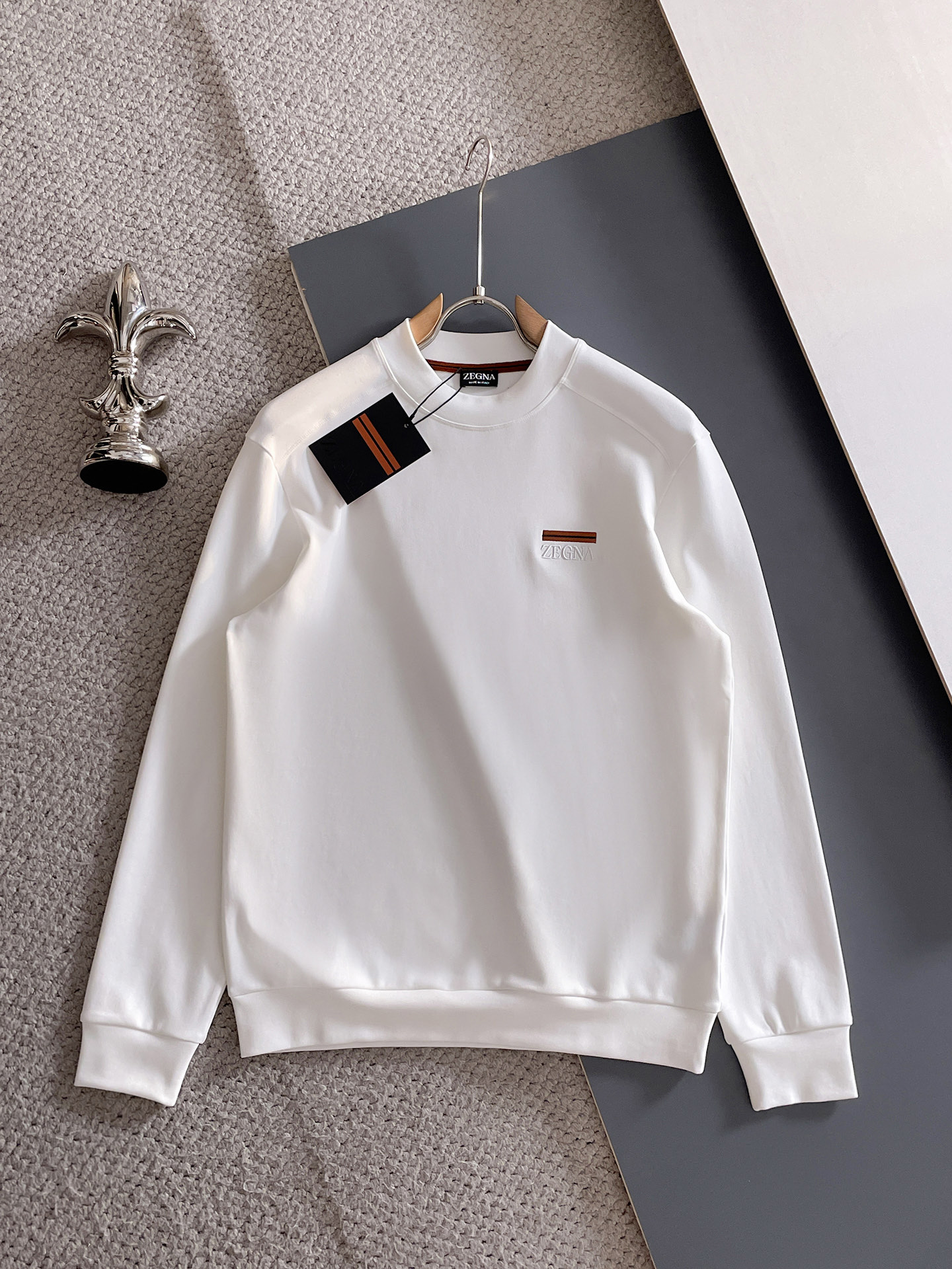 Ermenegildo Zegna Male Hoodie Black S