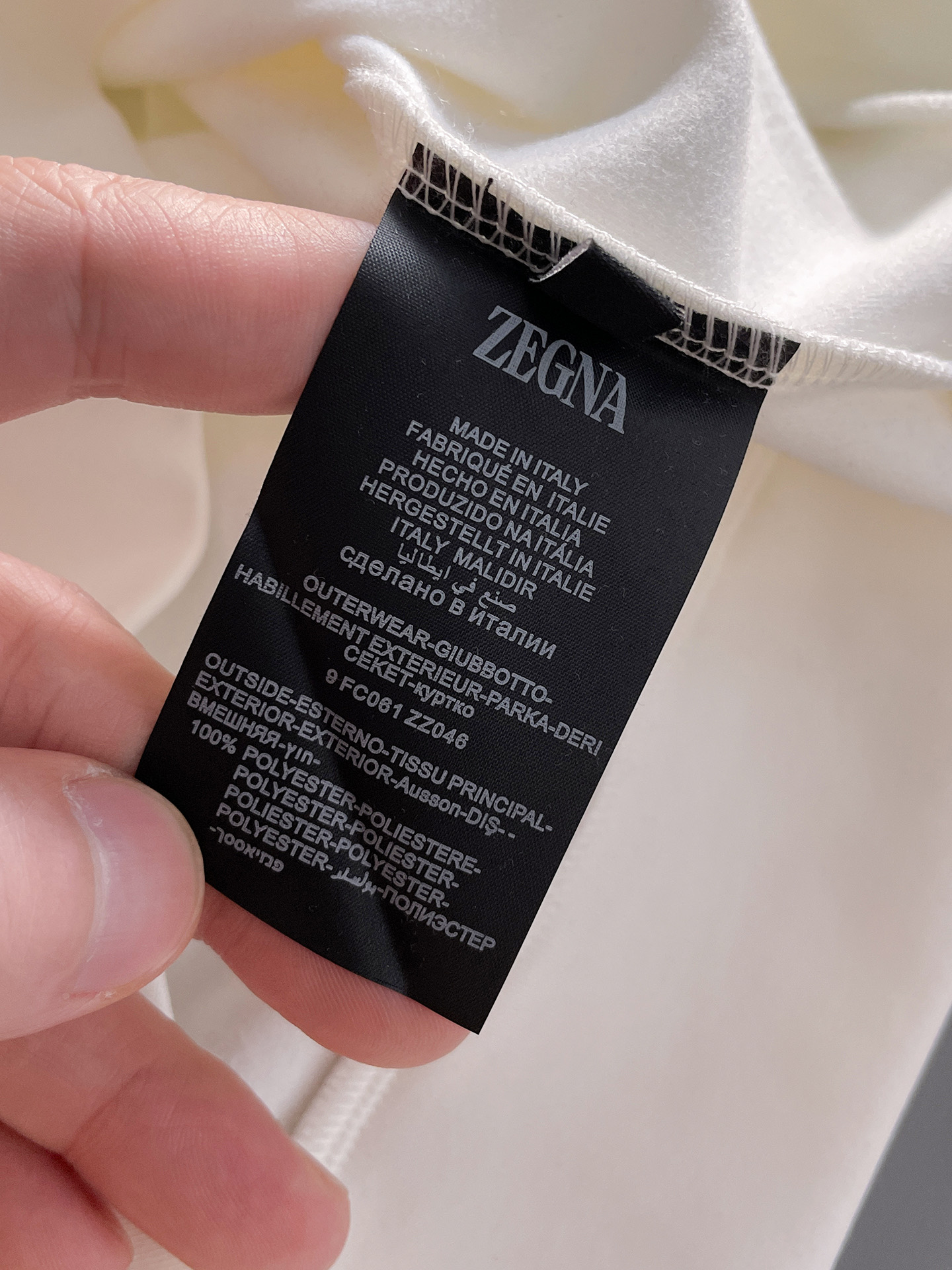 Ermenegildo Zegna Male Hoodie Black S