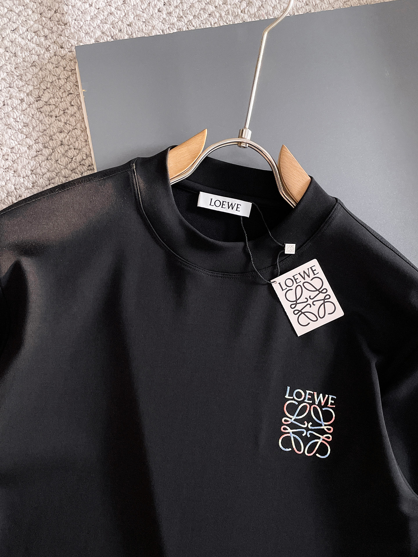 Loewe Male Hoodie Black S