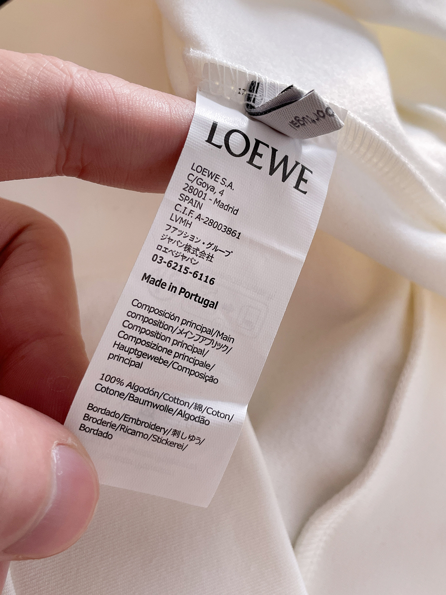 Loewe Male Hoodie Black S