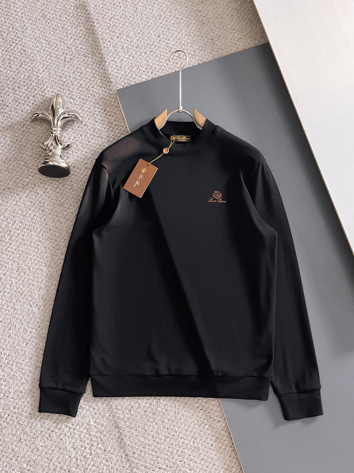 Loro Piana Male Hoodie Black S-l