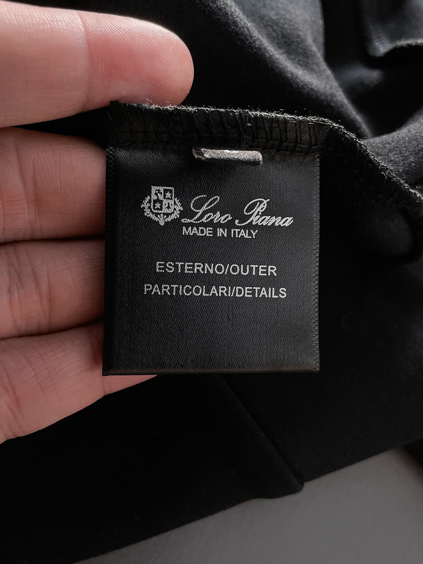 Loro Piana Male Hoodie Black S-l