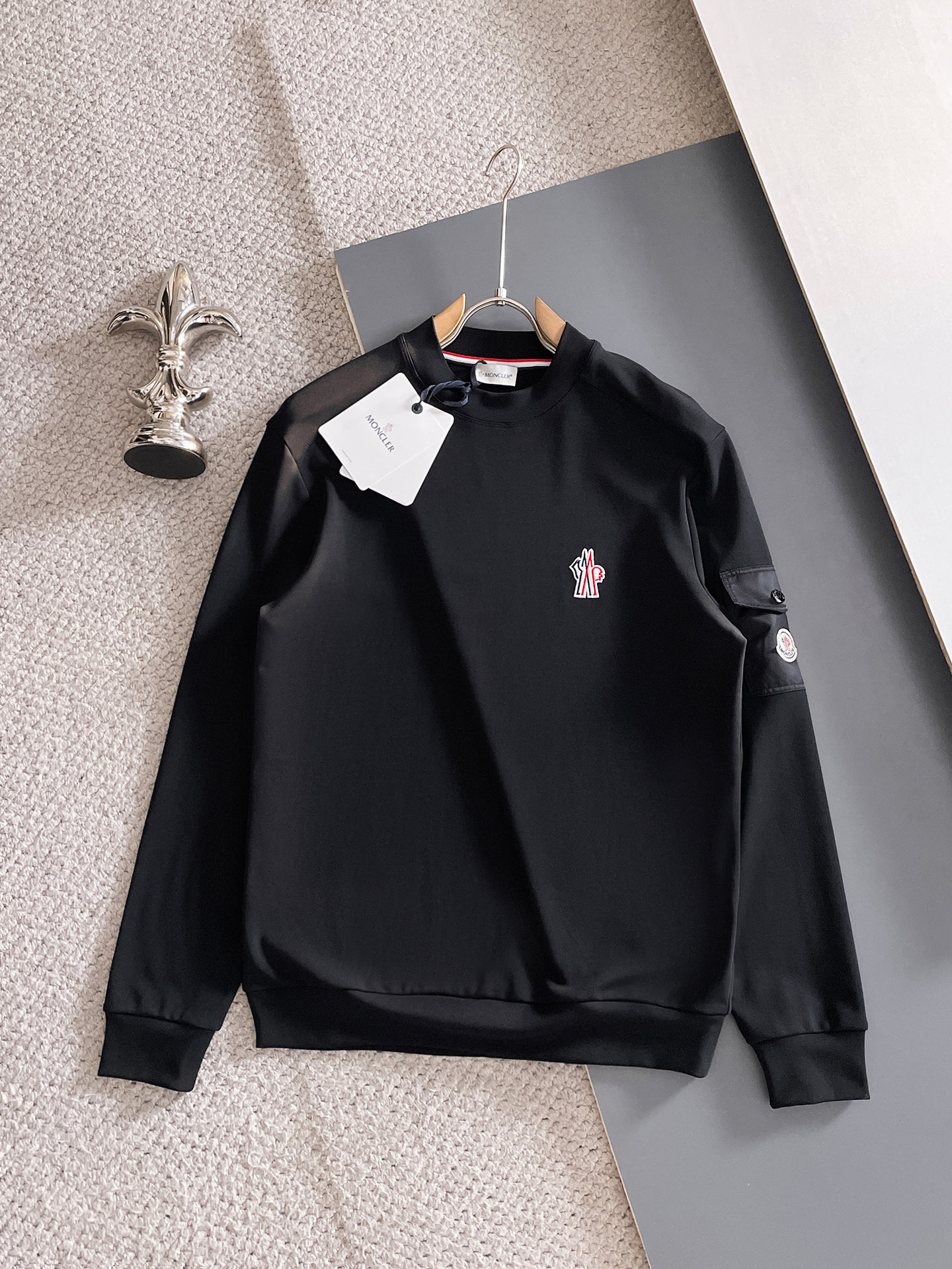 Moncler Male Hoodie Black S-m-l