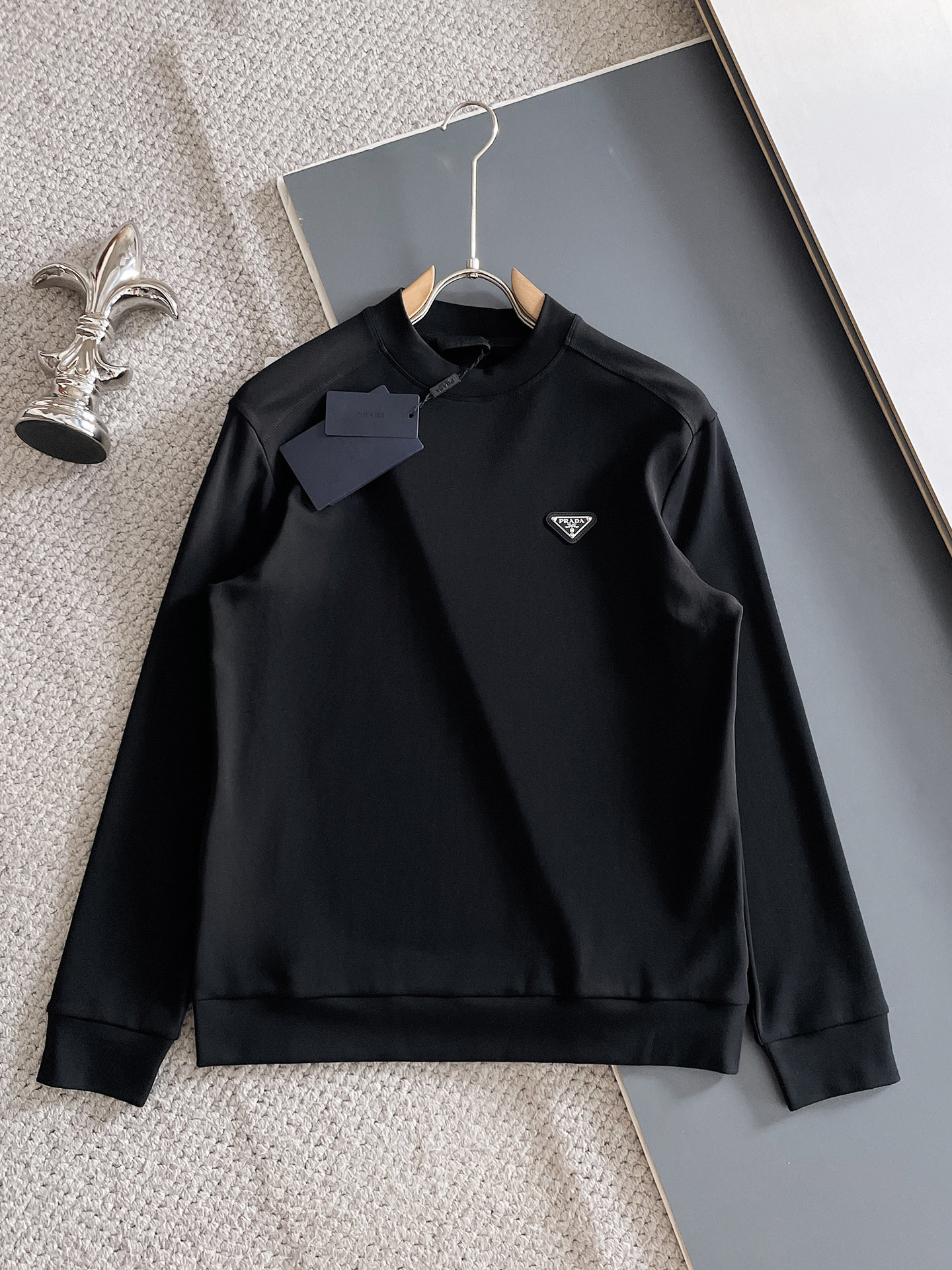 Prada Male Hoodie Black S
