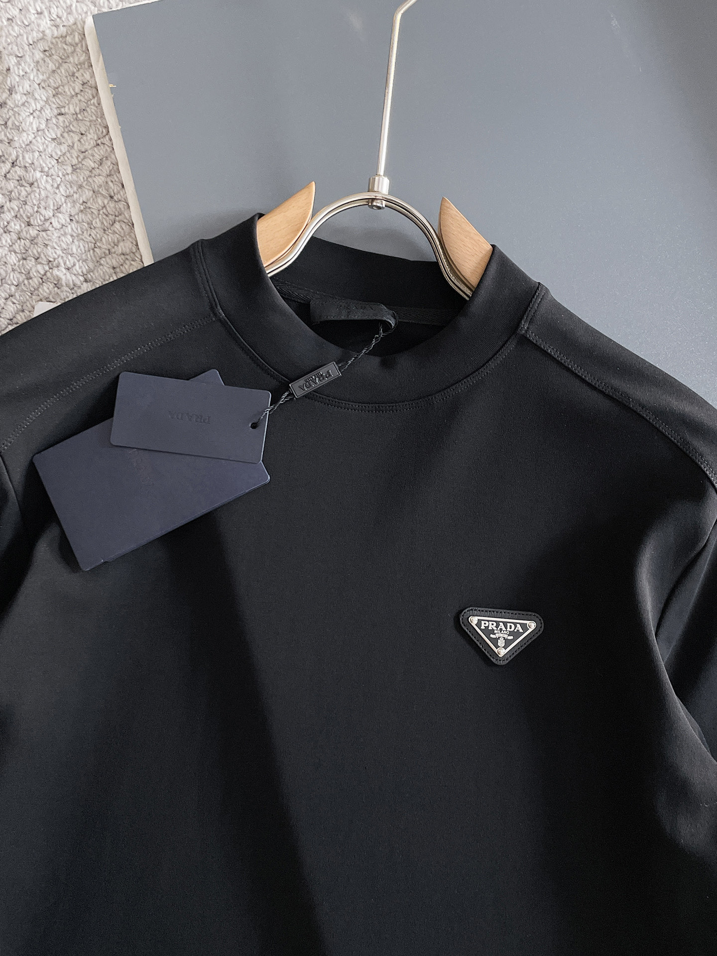 Prada Male Hoodie Black S