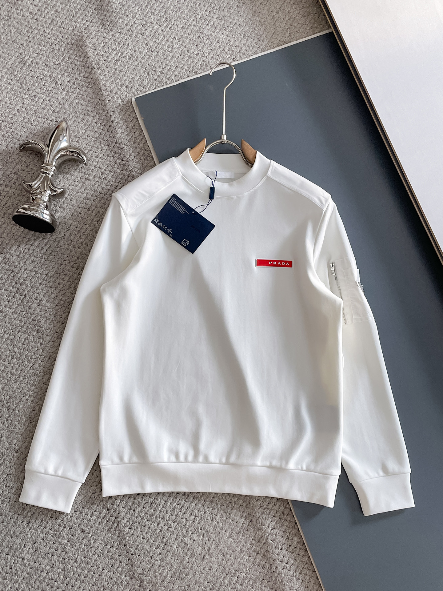 Prada Male Hoodie Black S