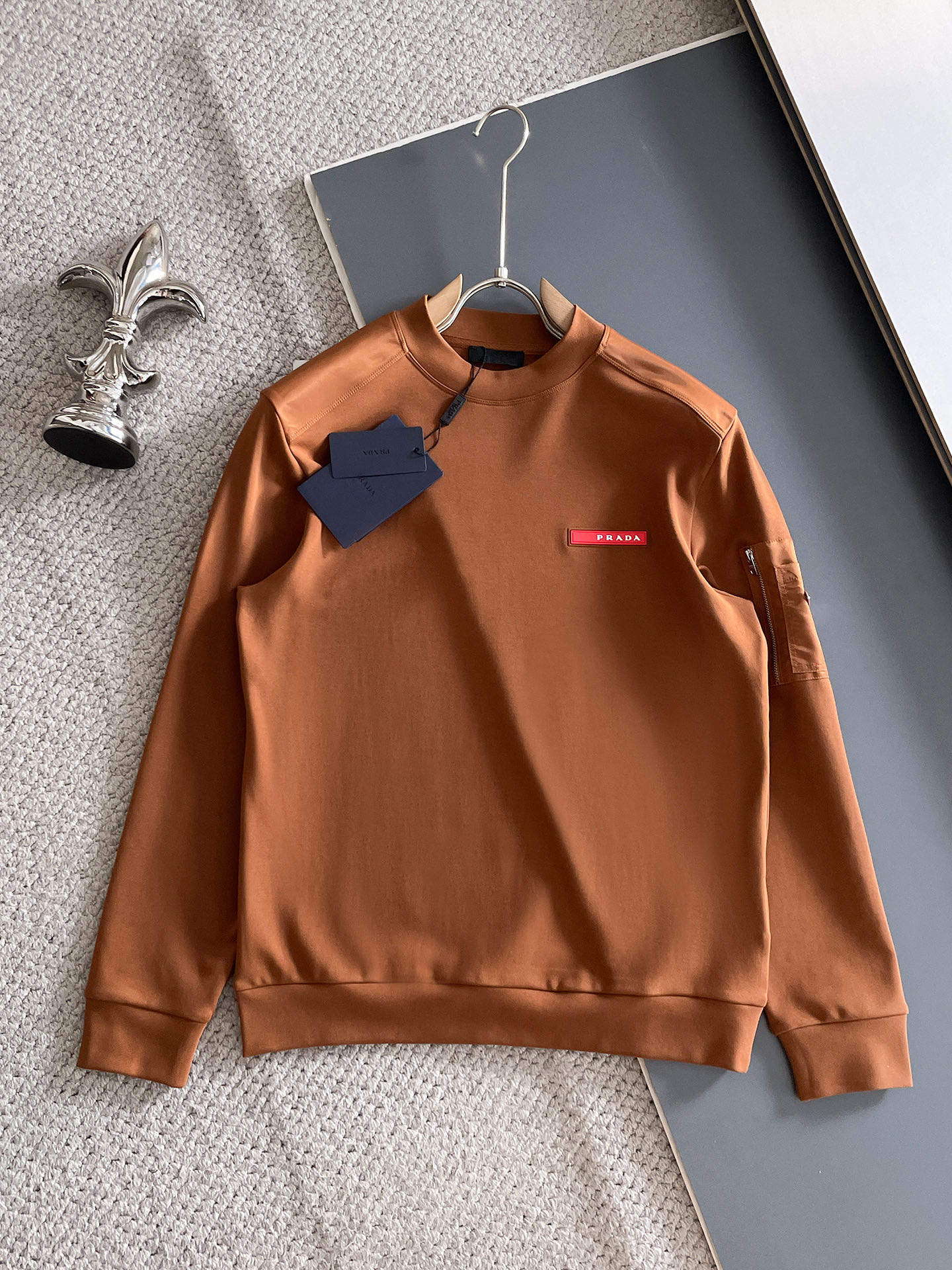 Prada Male Hoodie Black S