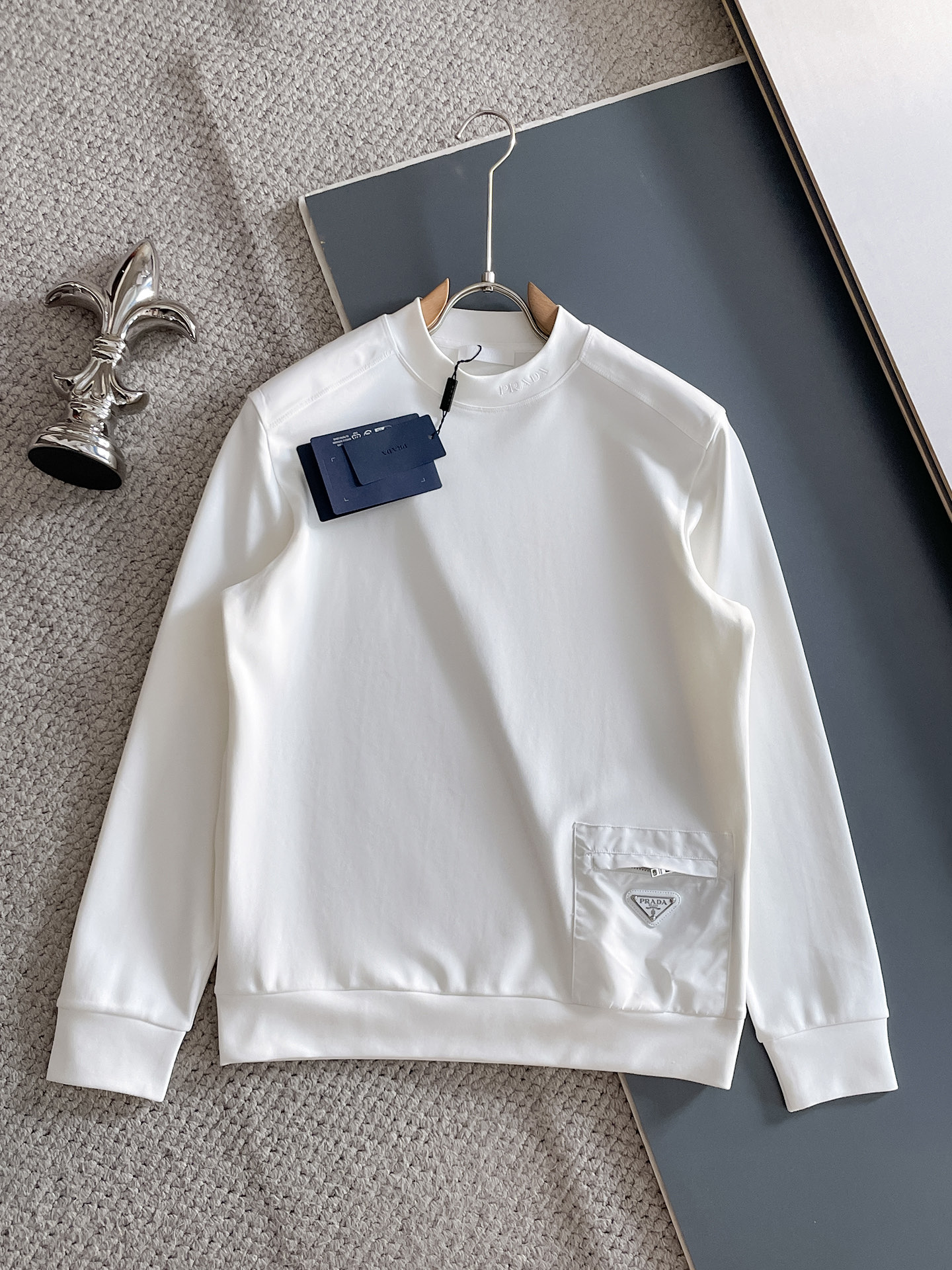 Prada Male Hoodie Black S