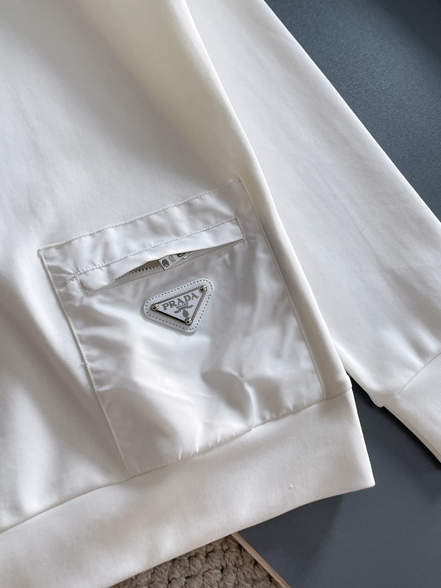 Prada Male Hoodie Black S