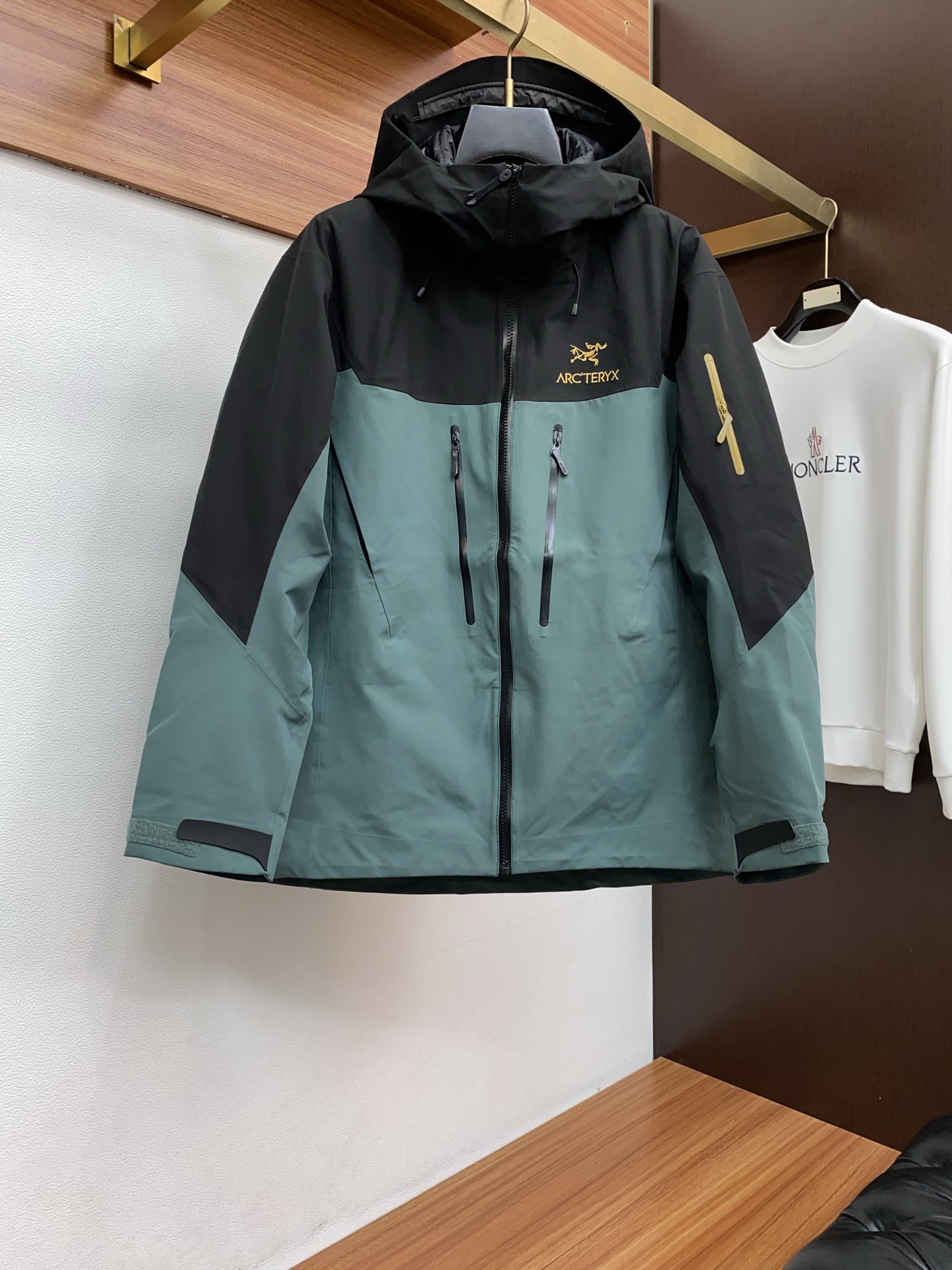 Arcteryx Male Down Jacket White Duck Down Hooded S-l-xl