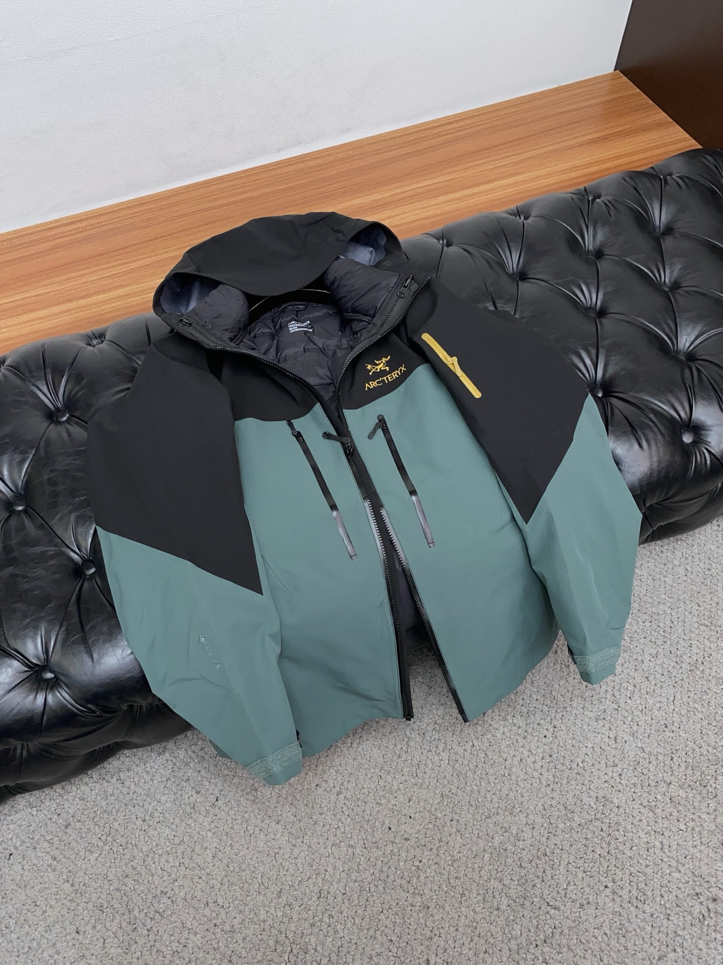 Arcteryx Male Down Jacket White Duck Down Hooded S-l-xl