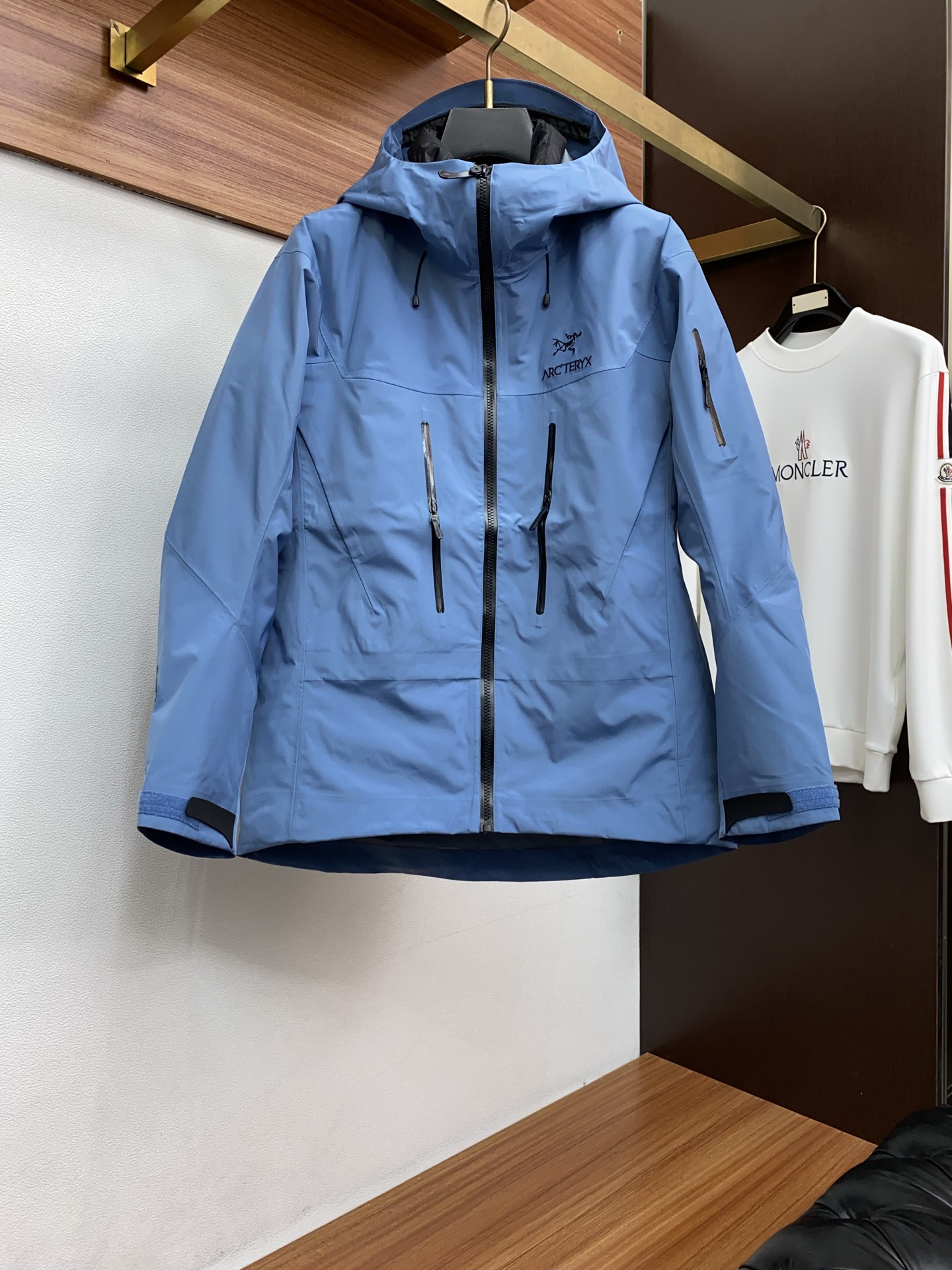 Arcteryx Male Down Jacket White Duck Down Hooded S-l-xl