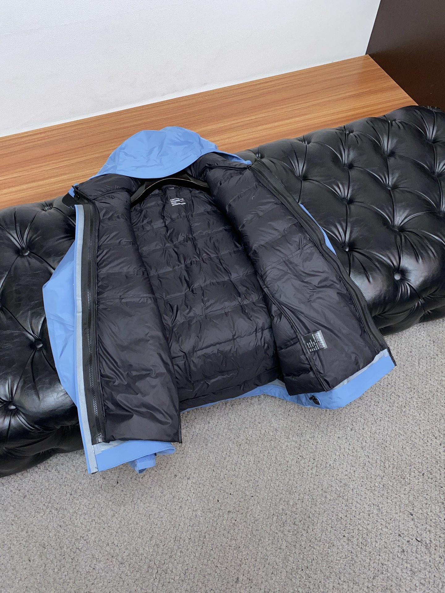 Arcteryx Male Down Jacket White Duck Down Hooded S-l-xl