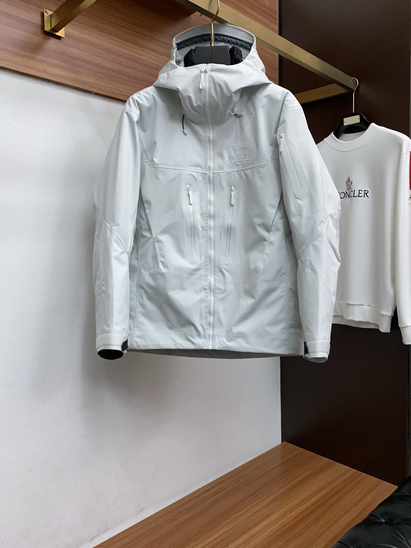 Arcteryx Male Down Jacket White Duck Down Hooded S-l-xl