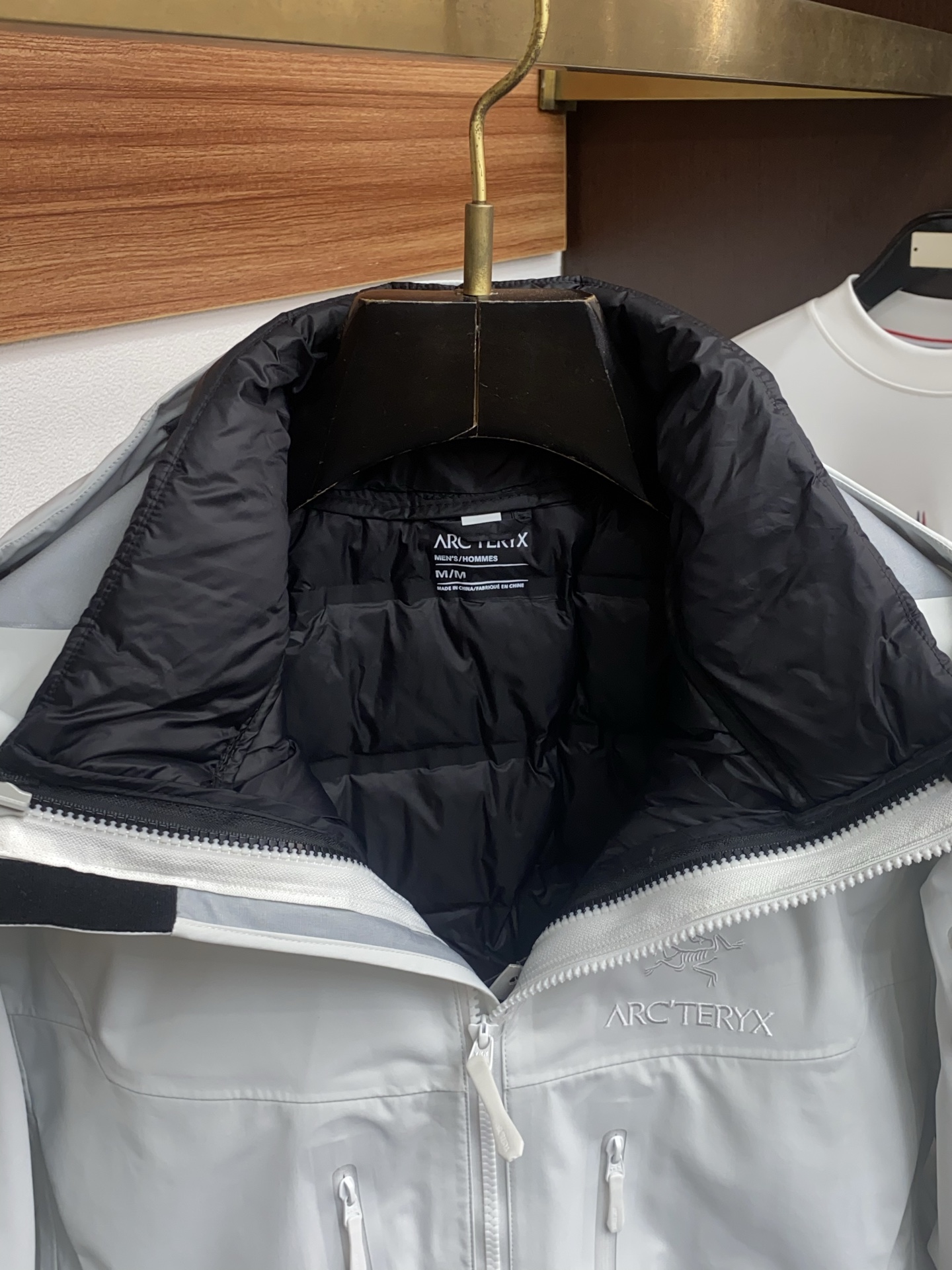 Arcteryx Male Down Jacket White Duck Down Hooded S-l-xl