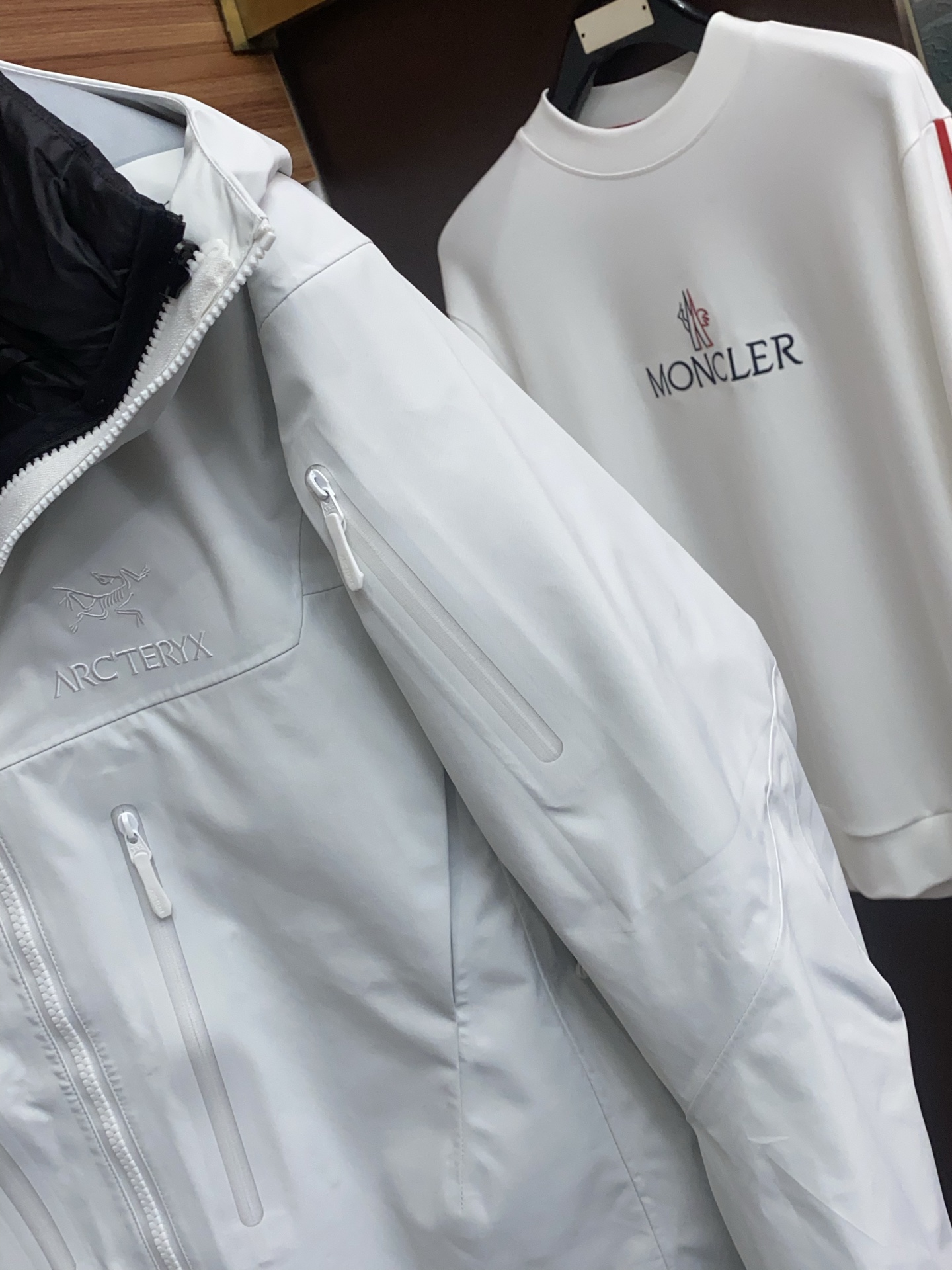 Arcteryx Male Down Jacket White Duck Down Hooded S-l-xl