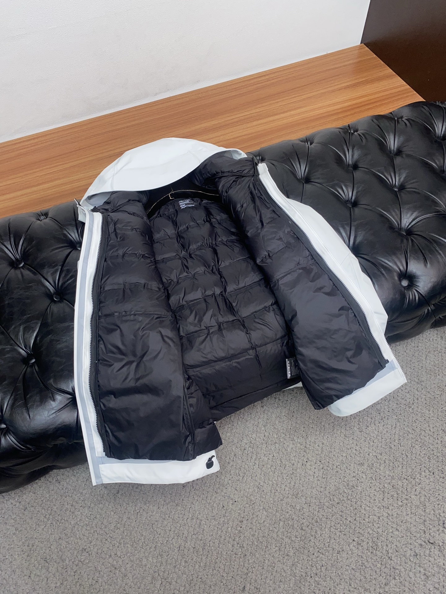 Arcteryx Male Down Jacket White Duck Down Hooded S-l-xl