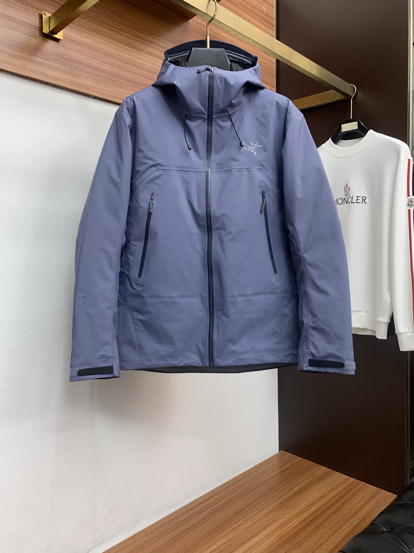 Arcteryx Male Down Jacket White Duck Down Hooded S-l-xl