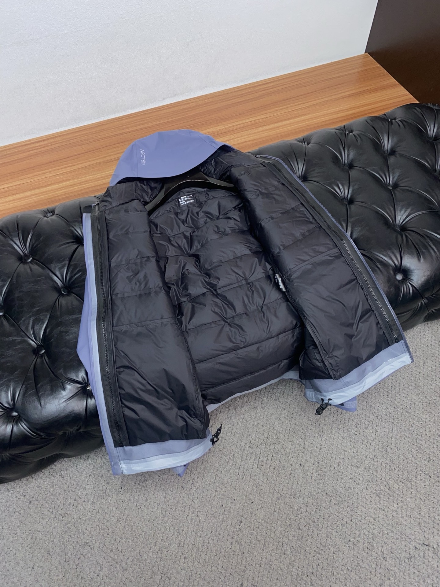 Arcteryx Male Down Jacket White Duck Down Hooded S-l-xl