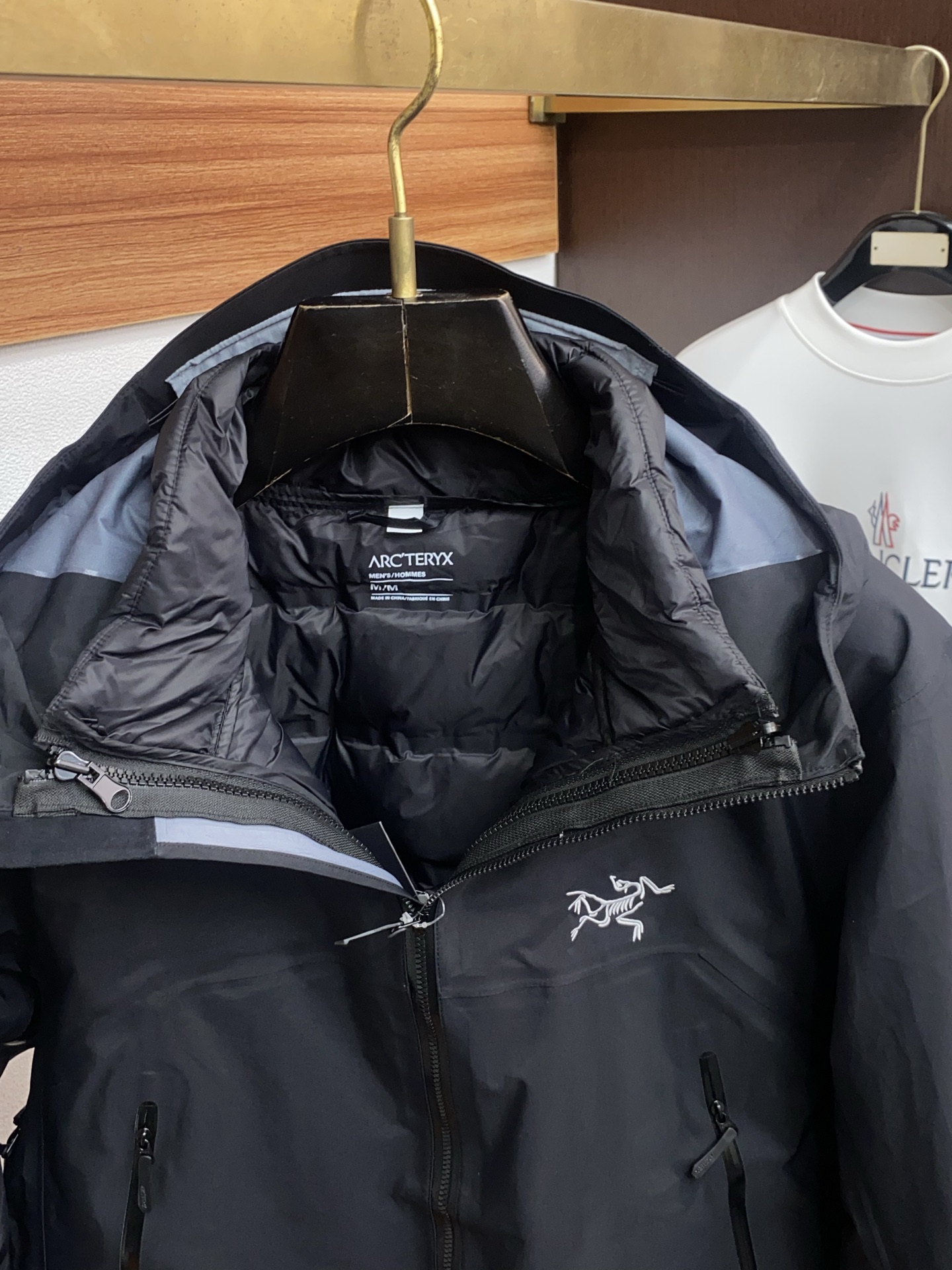 Arcteryx Male Down Jacket White Duck Down Hooded S-l-xl