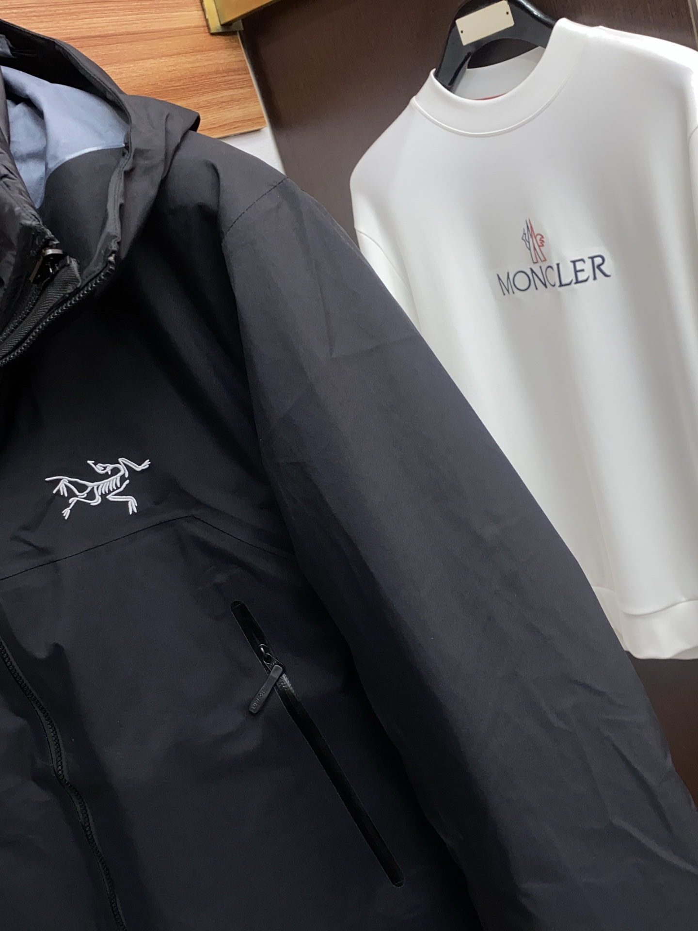 Arcteryx Male Down Jacket White Duck Down Hooded S-l-xl