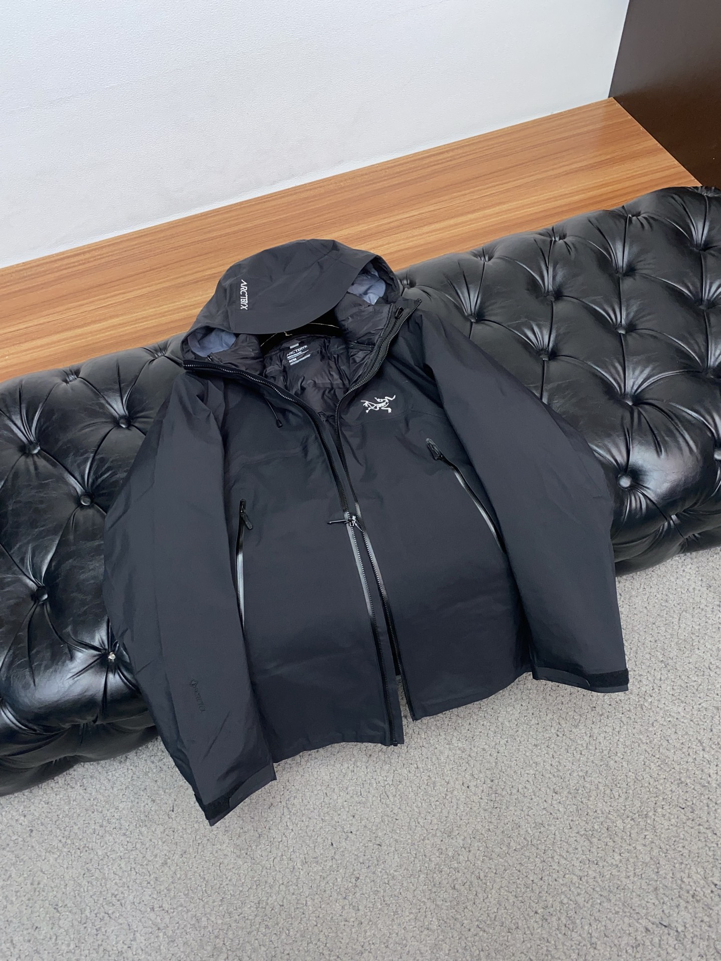 Arcteryx Male Down Jacket White Duck Down Hooded S-l-xl