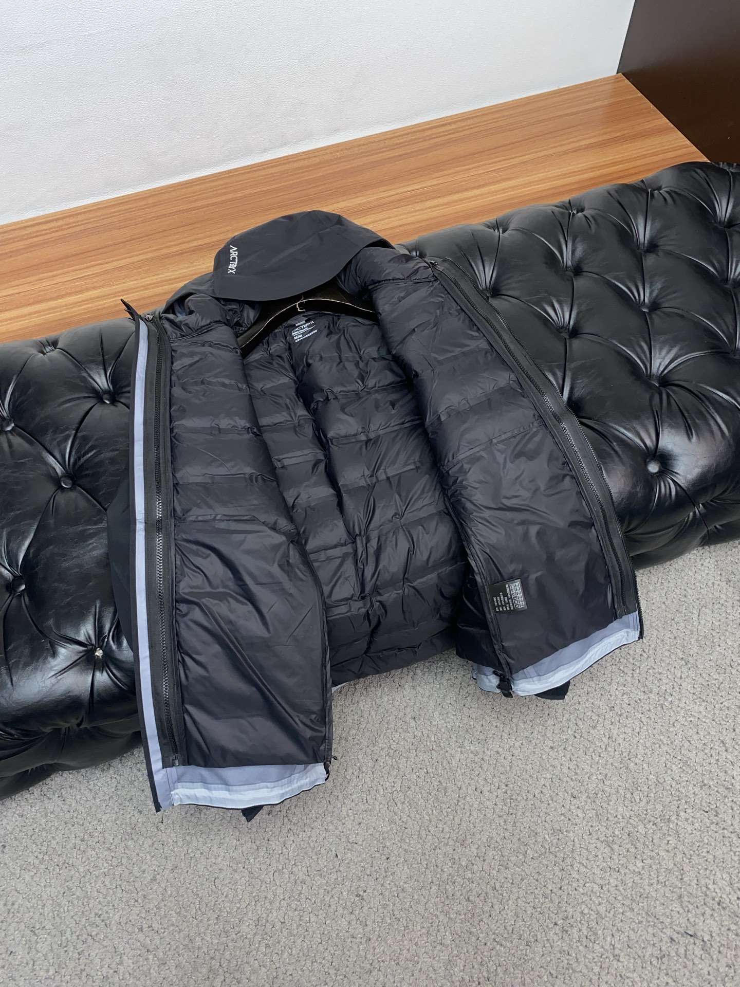 Arcteryx Male Down Jacket White Duck Down Hooded S-l-xl