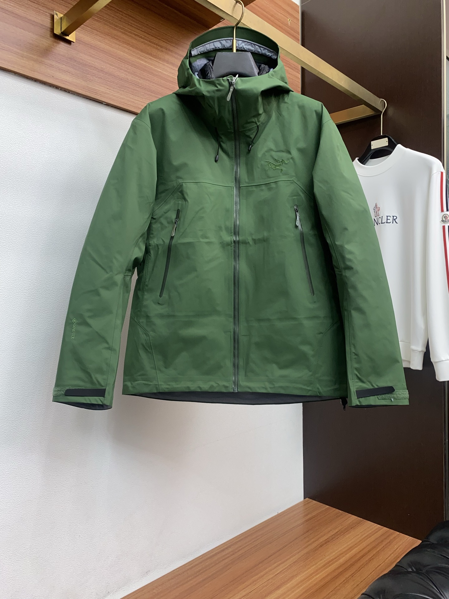 Arcteryx Male Down Jacket White Duck Down Hooded S-l-xl