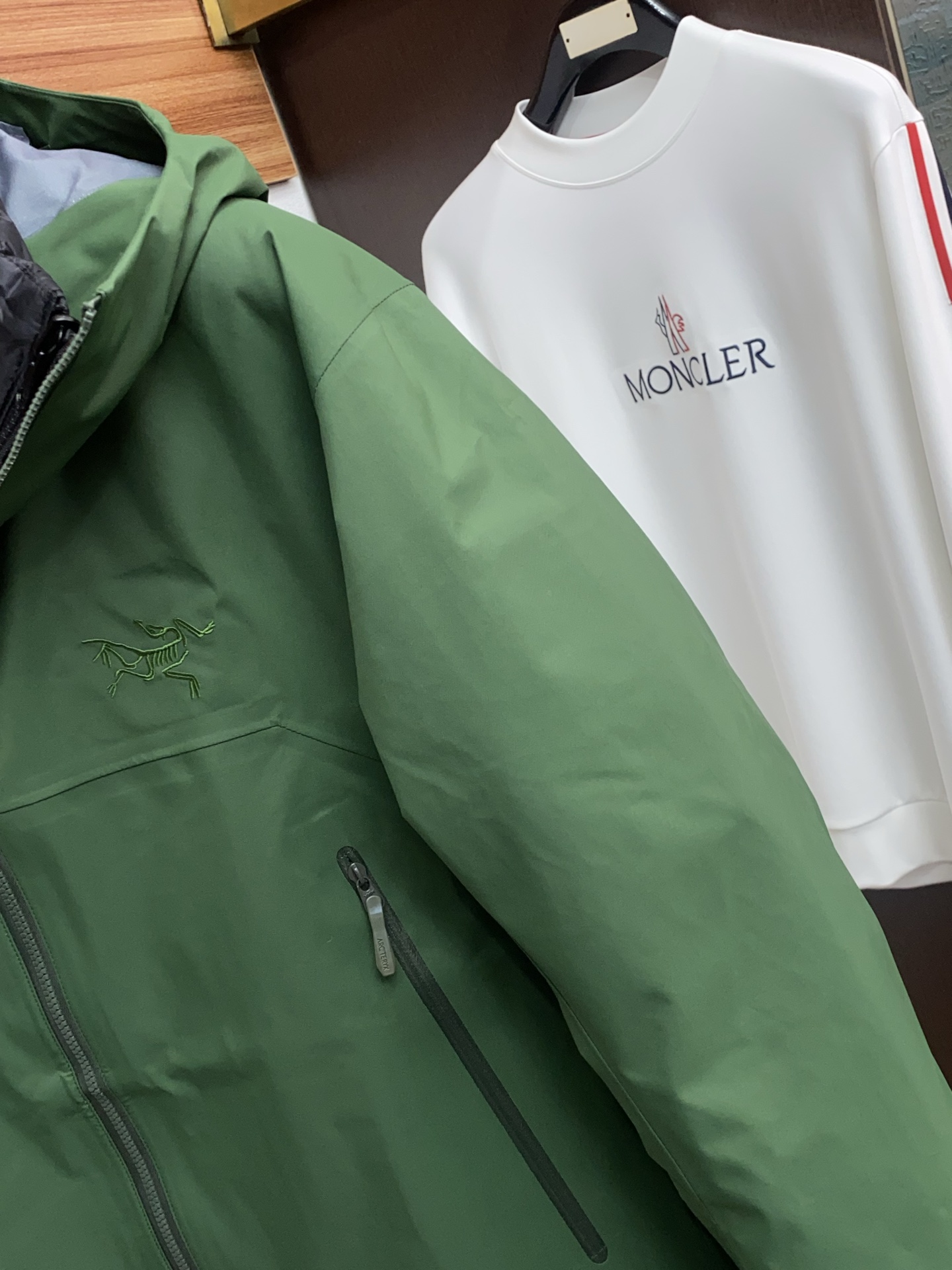 Arcteryx Male Down Jacket White Duck Down Hooded S-l-xl