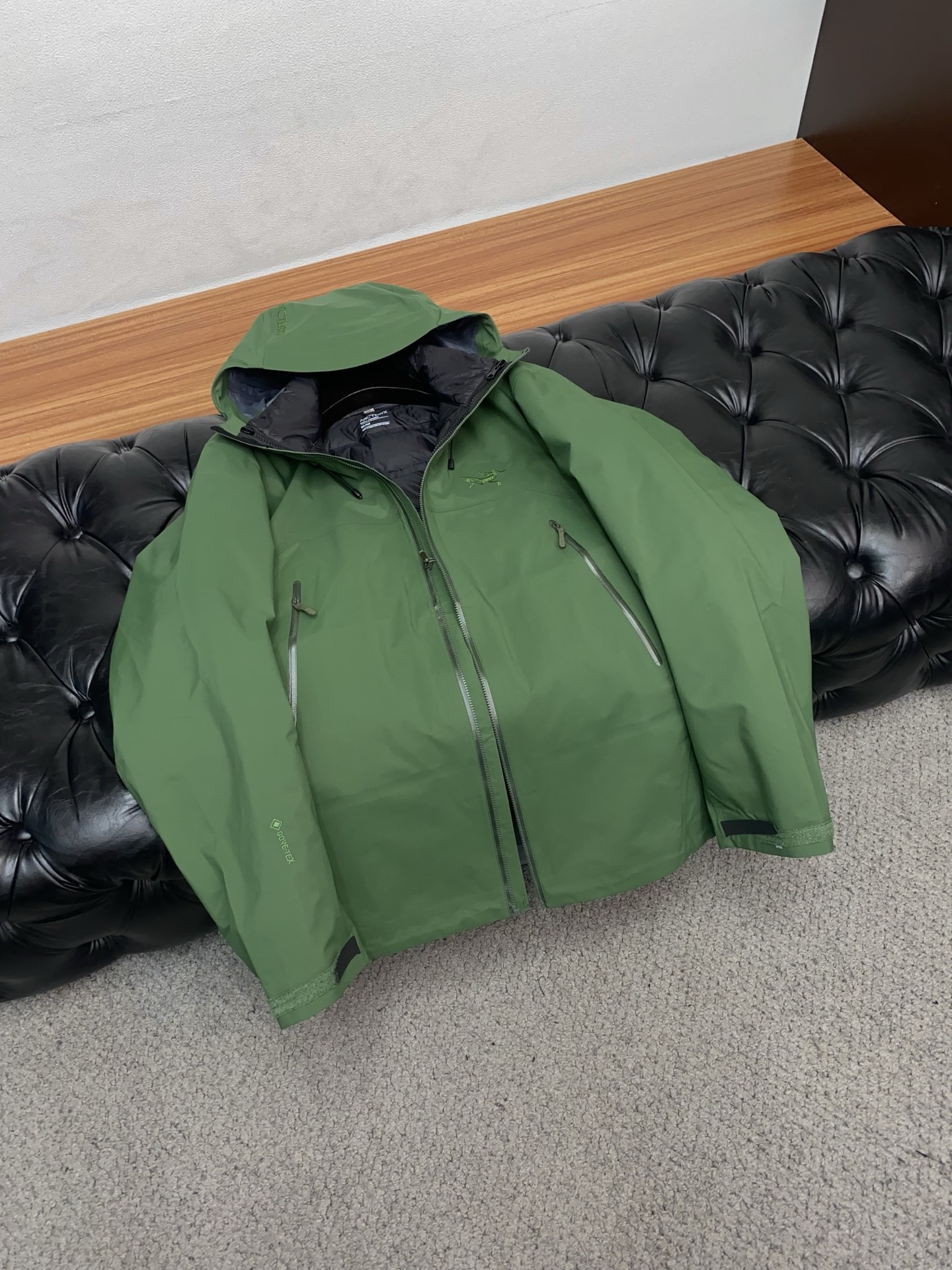 Arcteryx Male Down Jacket White Duck Down Hooded S-l-xl