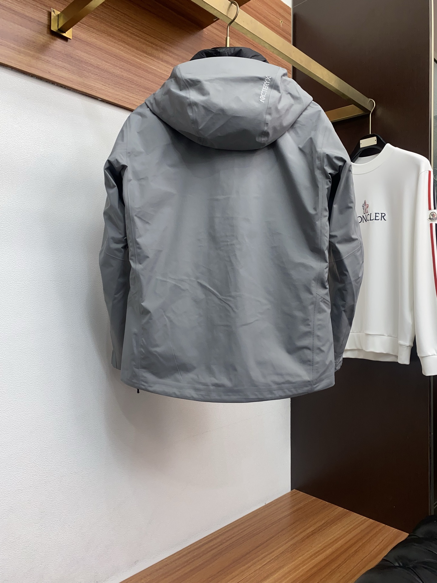 Arcteryx Male Down Jacket White Duck Down Hooded S-l-xl