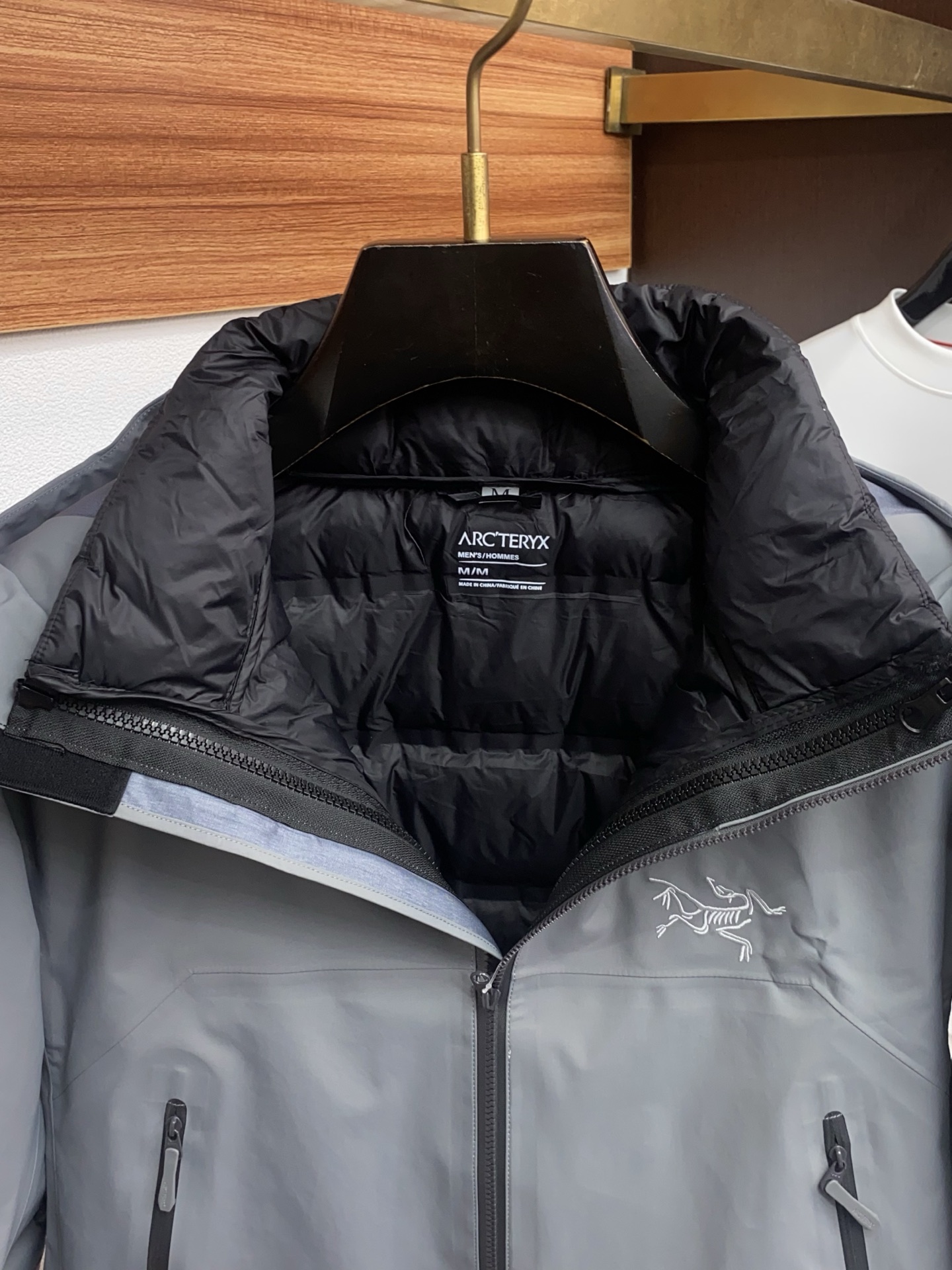 Arcteryx Male Down Jacket White Duck Down Hooded S-l-xl