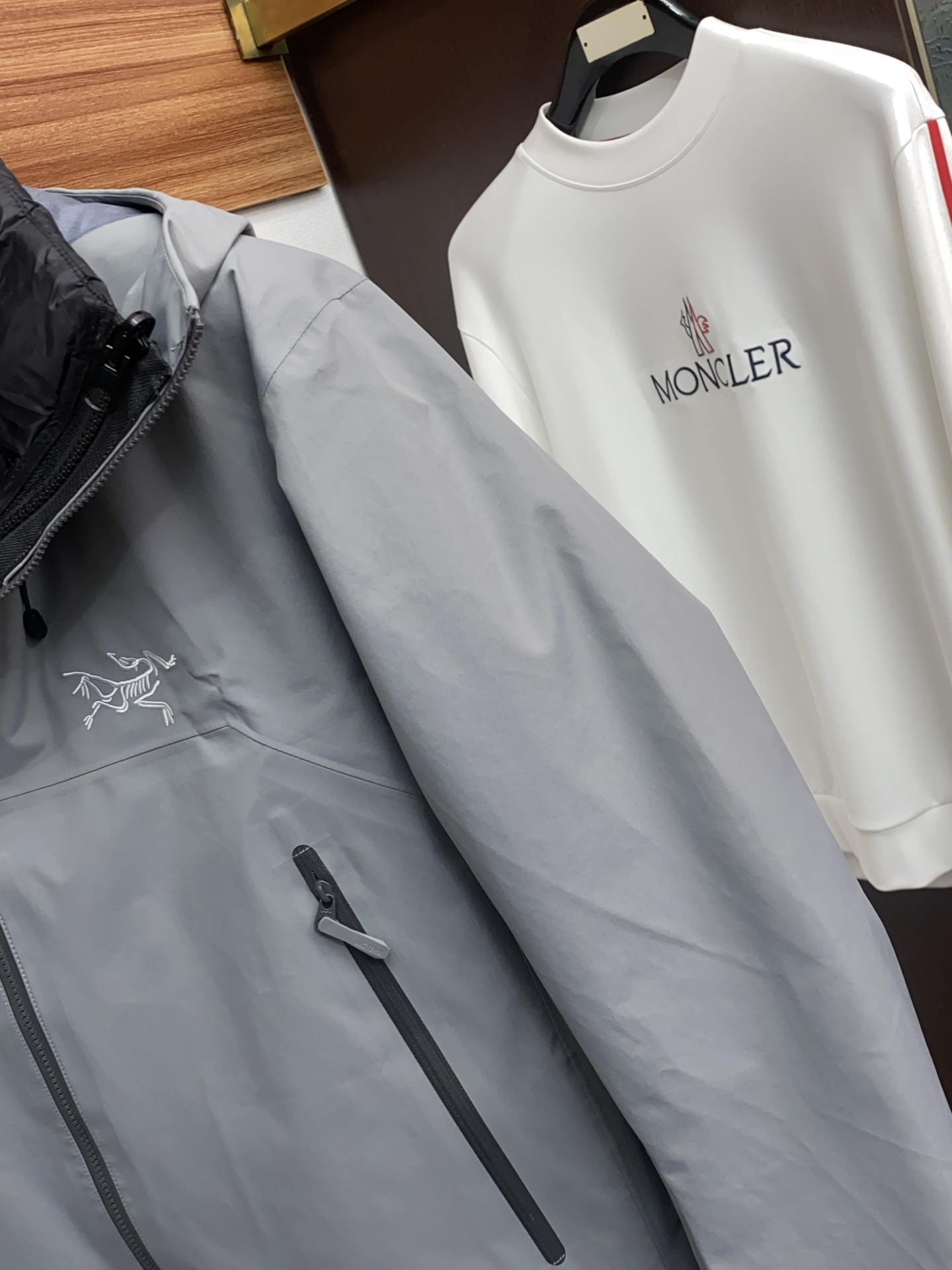 Arcteryx Male Down Jacket White Duck Down Hooded S-l-xl