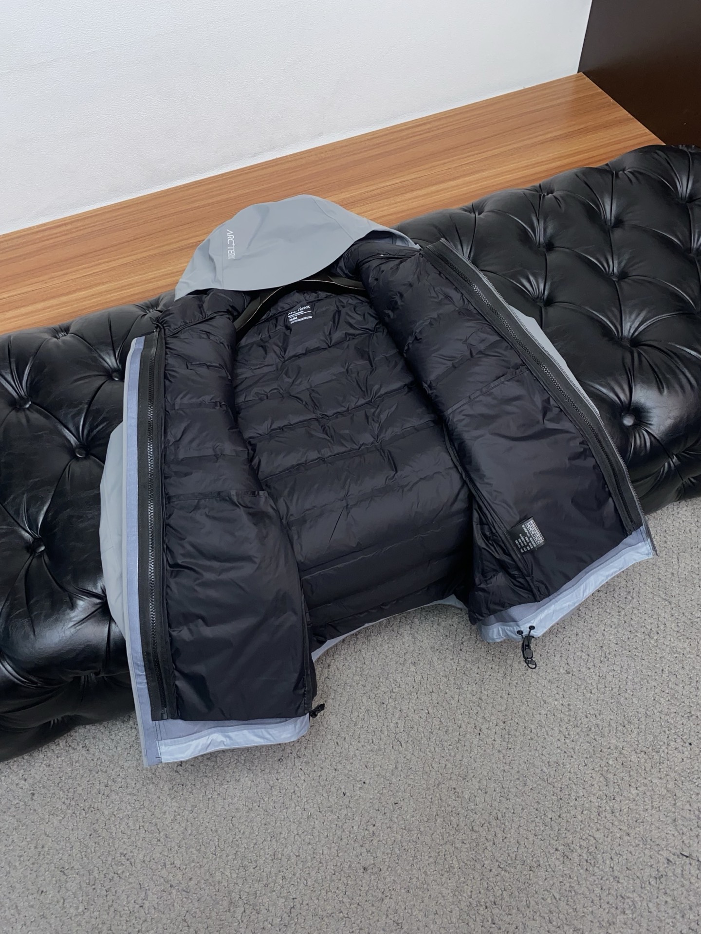 Arcteryx Male Down Jacket White Duck Down Hooded S-l-xl