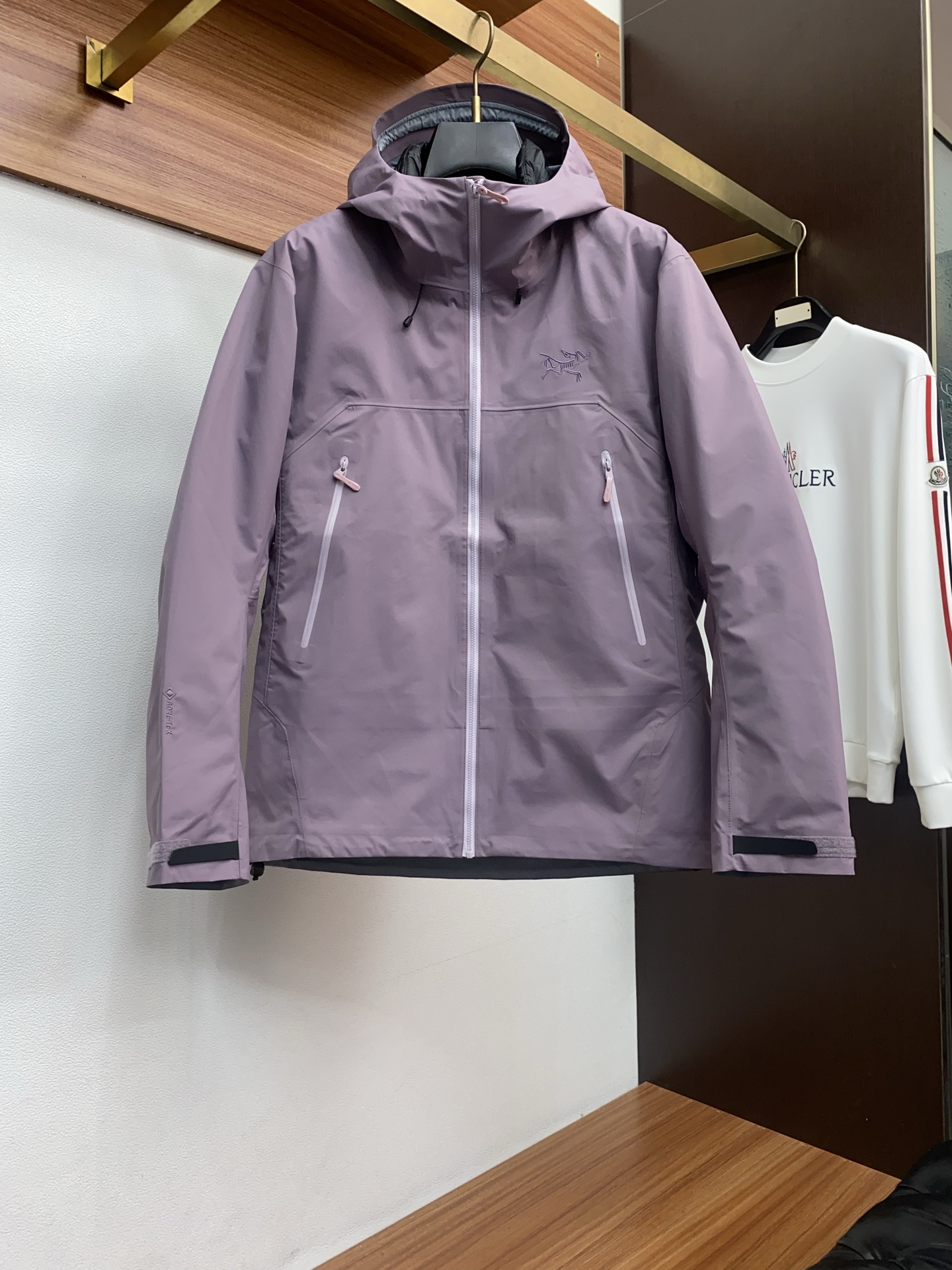 Arcteryx Male Down Jacket White Duck Down Hooded S-l-xl