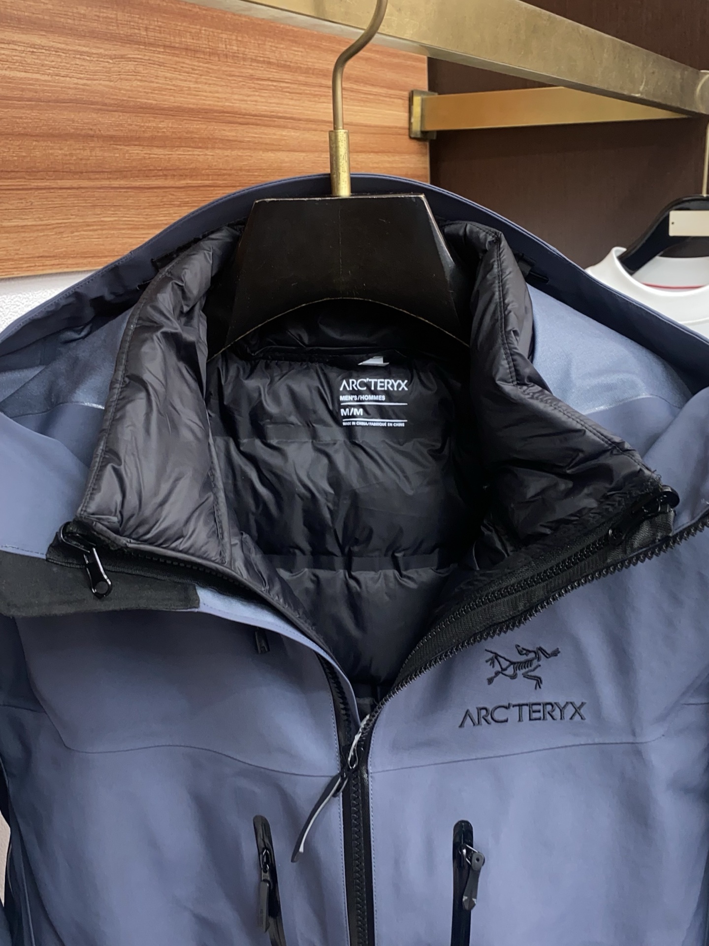 Arcteryx Male Down Jacket White Duck Down Hooded S-l-xl