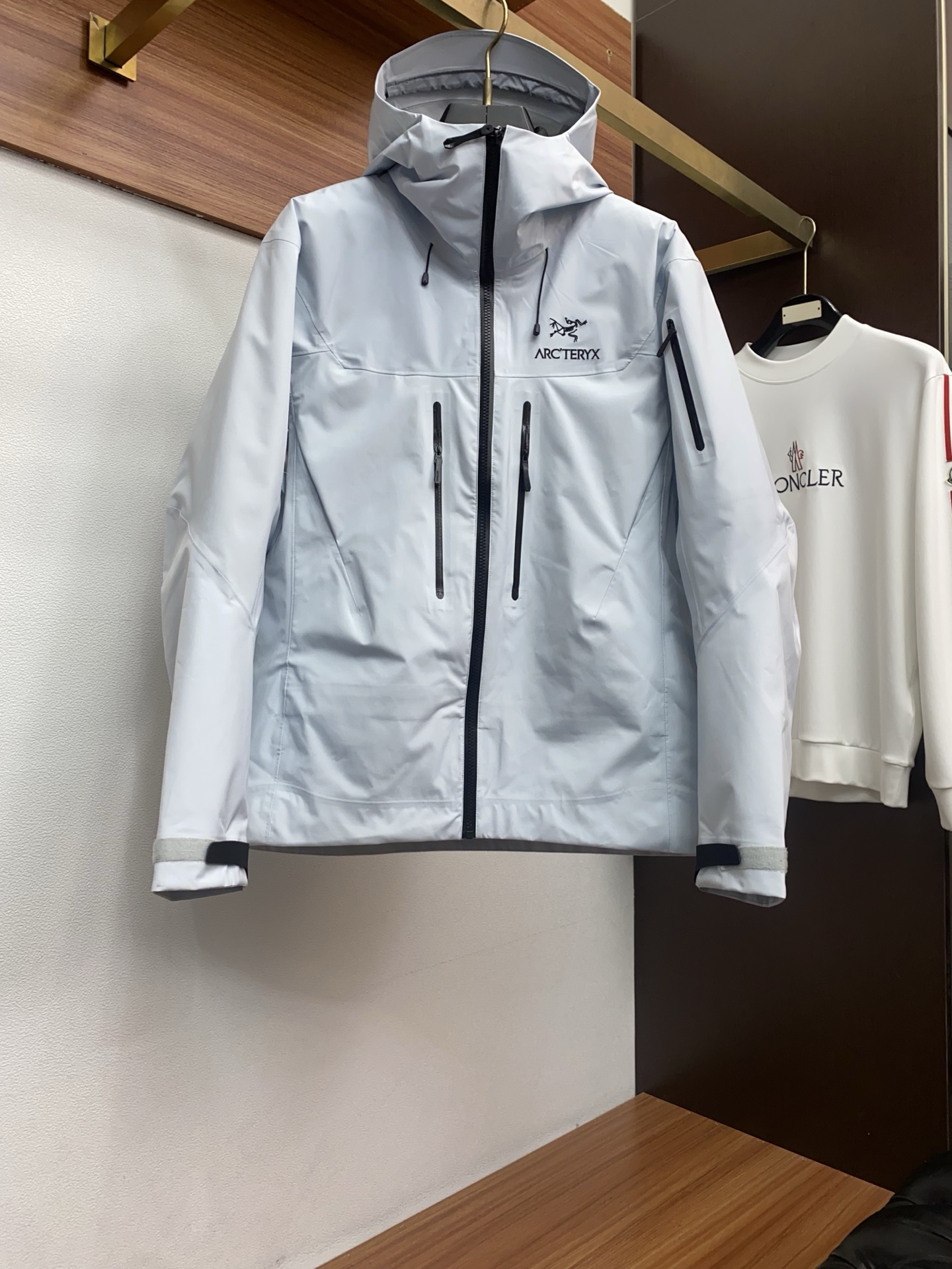 Arcteryx Male Down Jacket White Duck Down Hooded S-l-xl