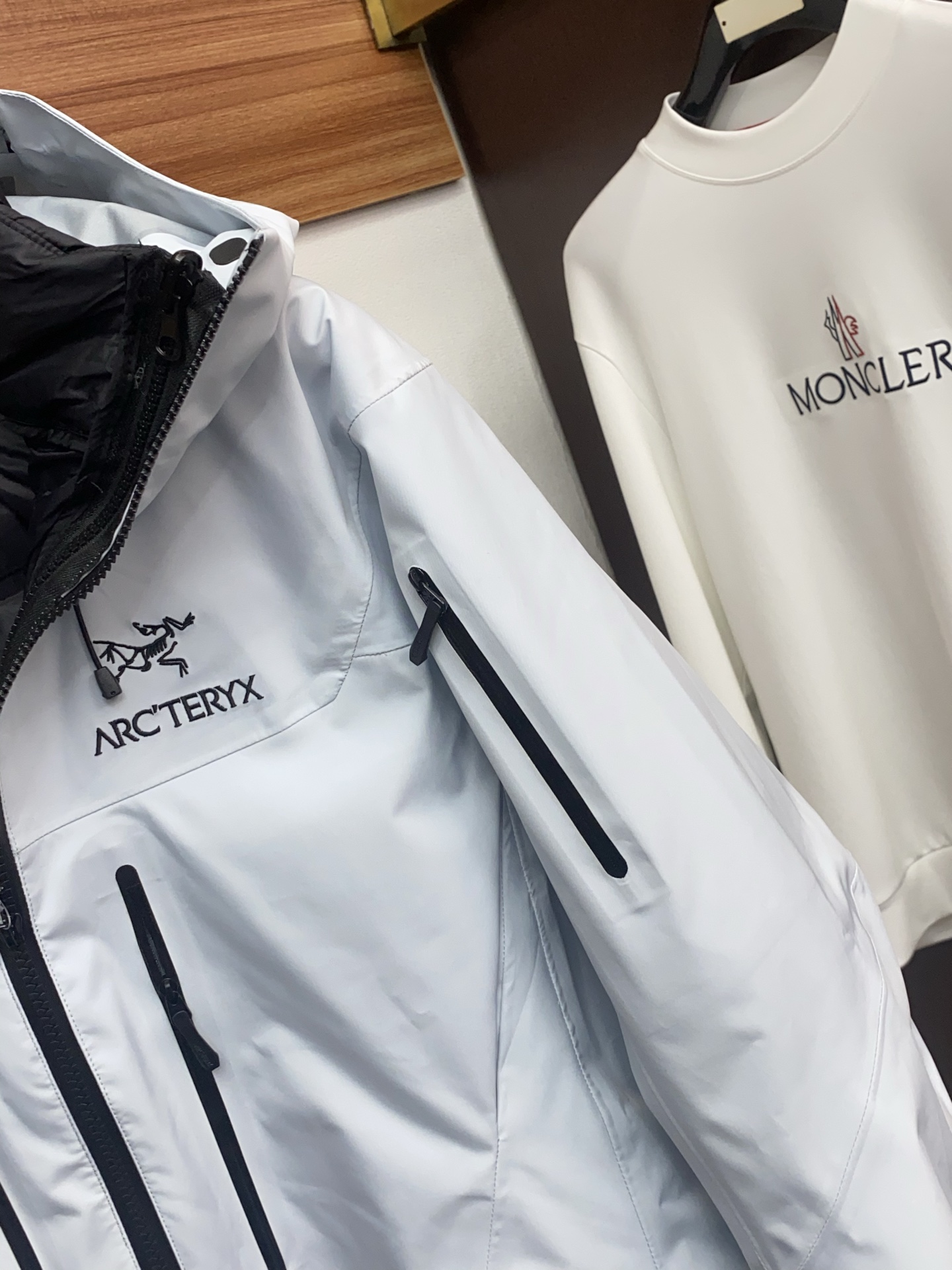 Arcteryx Male Down Jacket White Duck Down Hooded S-l-xl