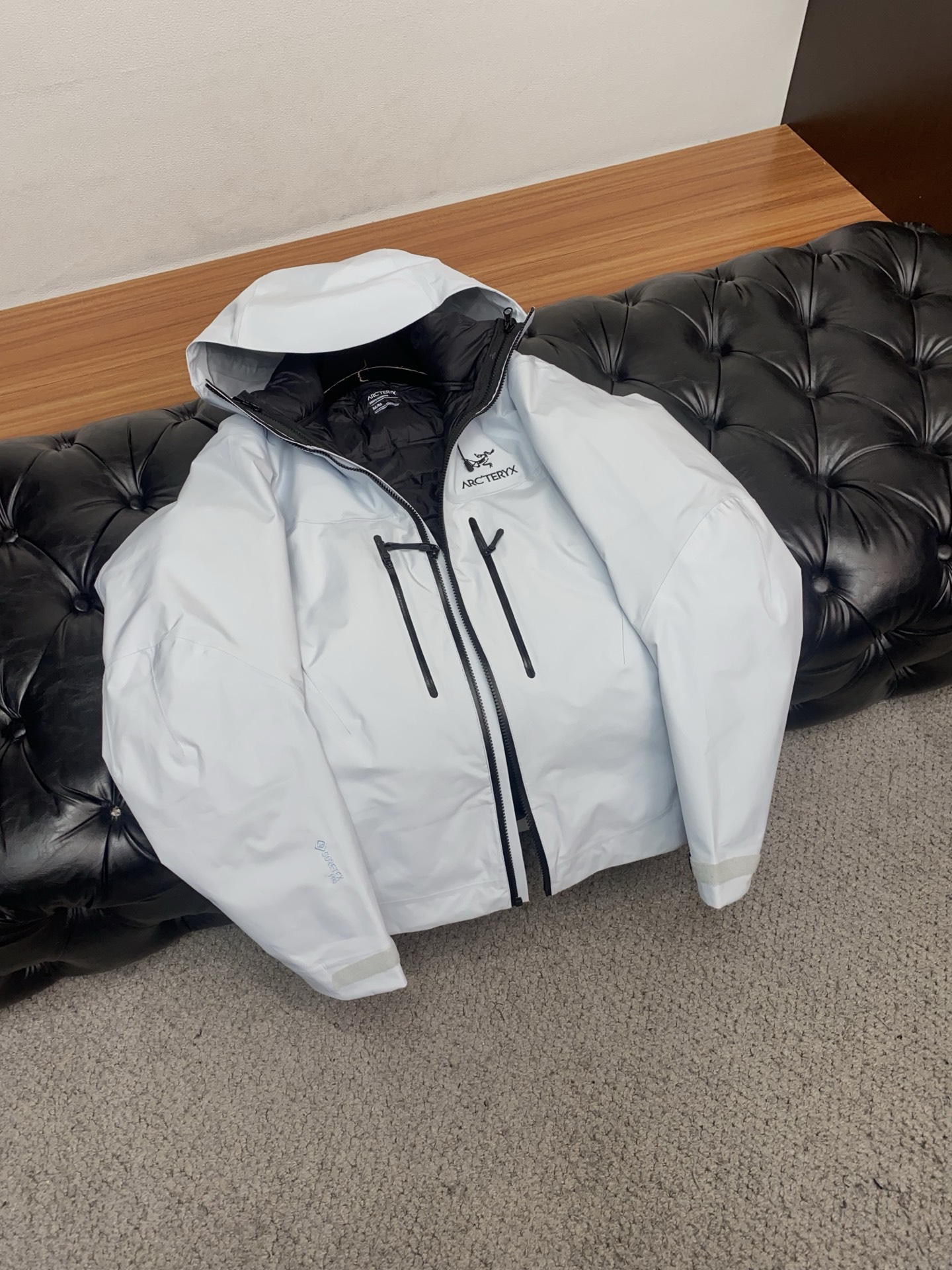 Arcteryx Male Down Jacket White Duck Down Hooded S-l-xl