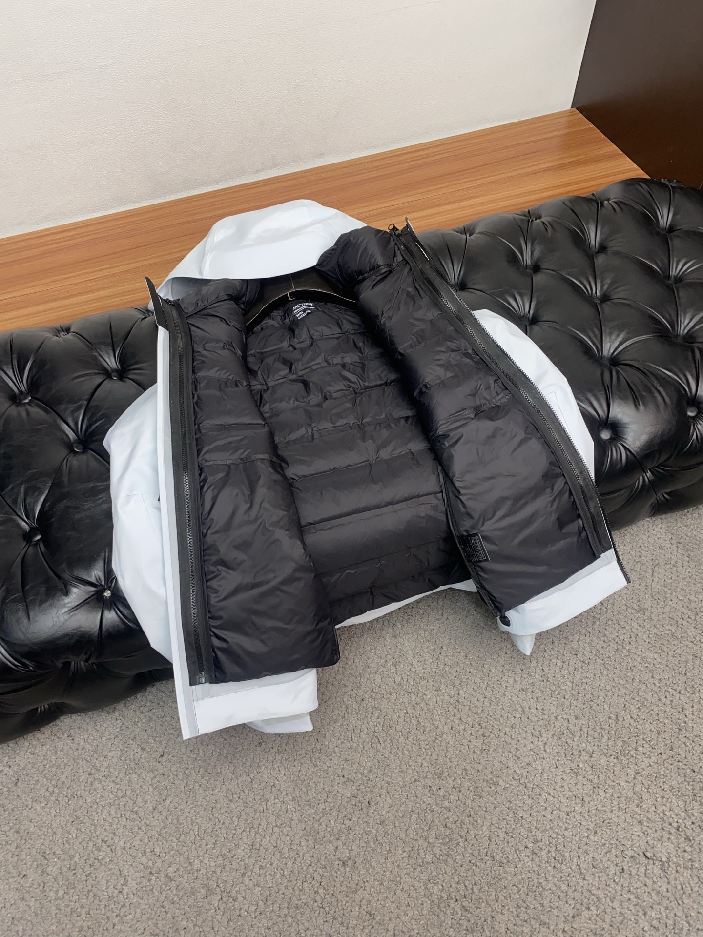 Arcteryx Male Down Jacket White Duck Down Hooded S-l-xl