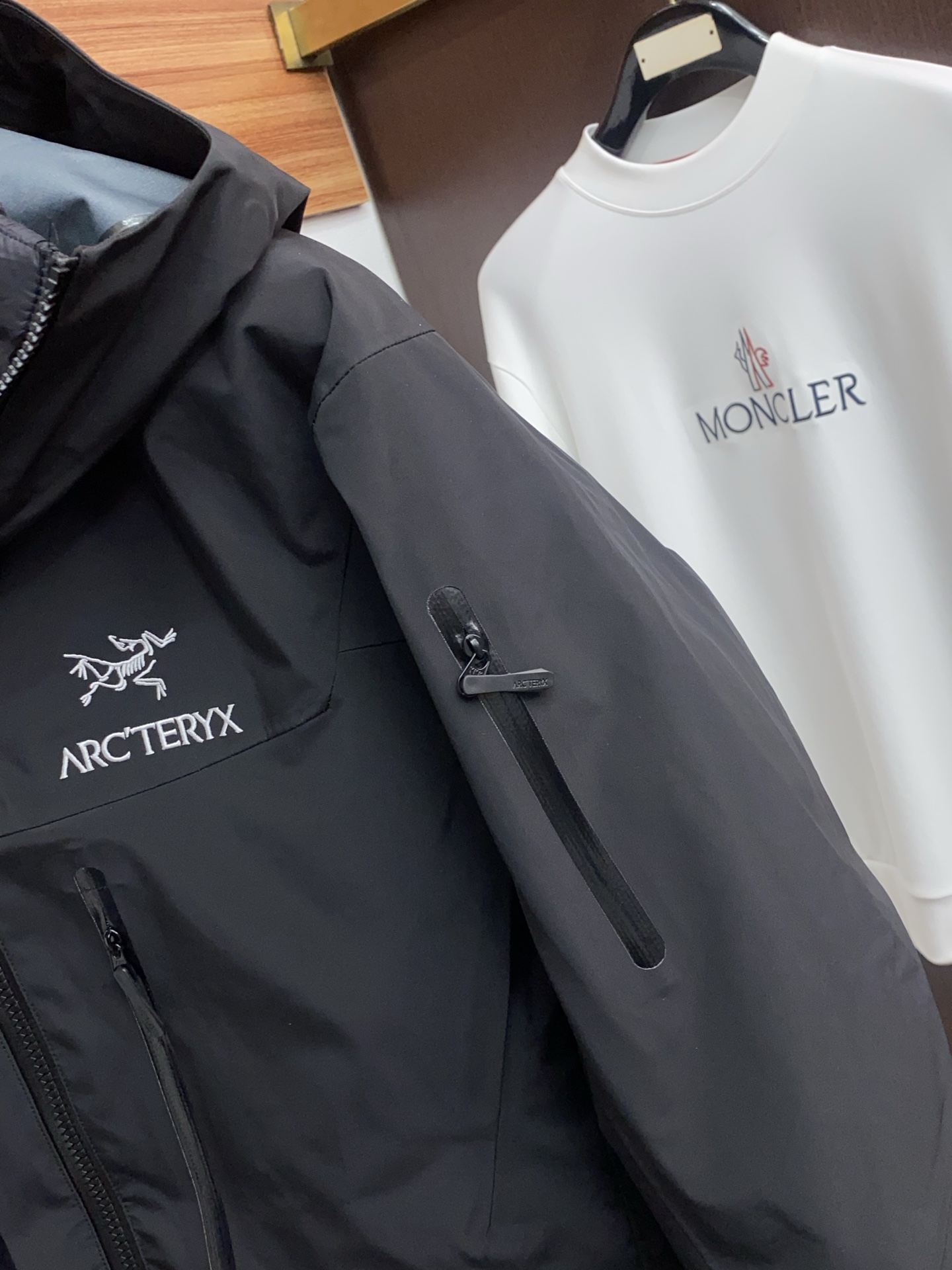 Arcteryx Male Down Jacket White Duck Down Hooded S-l-xl